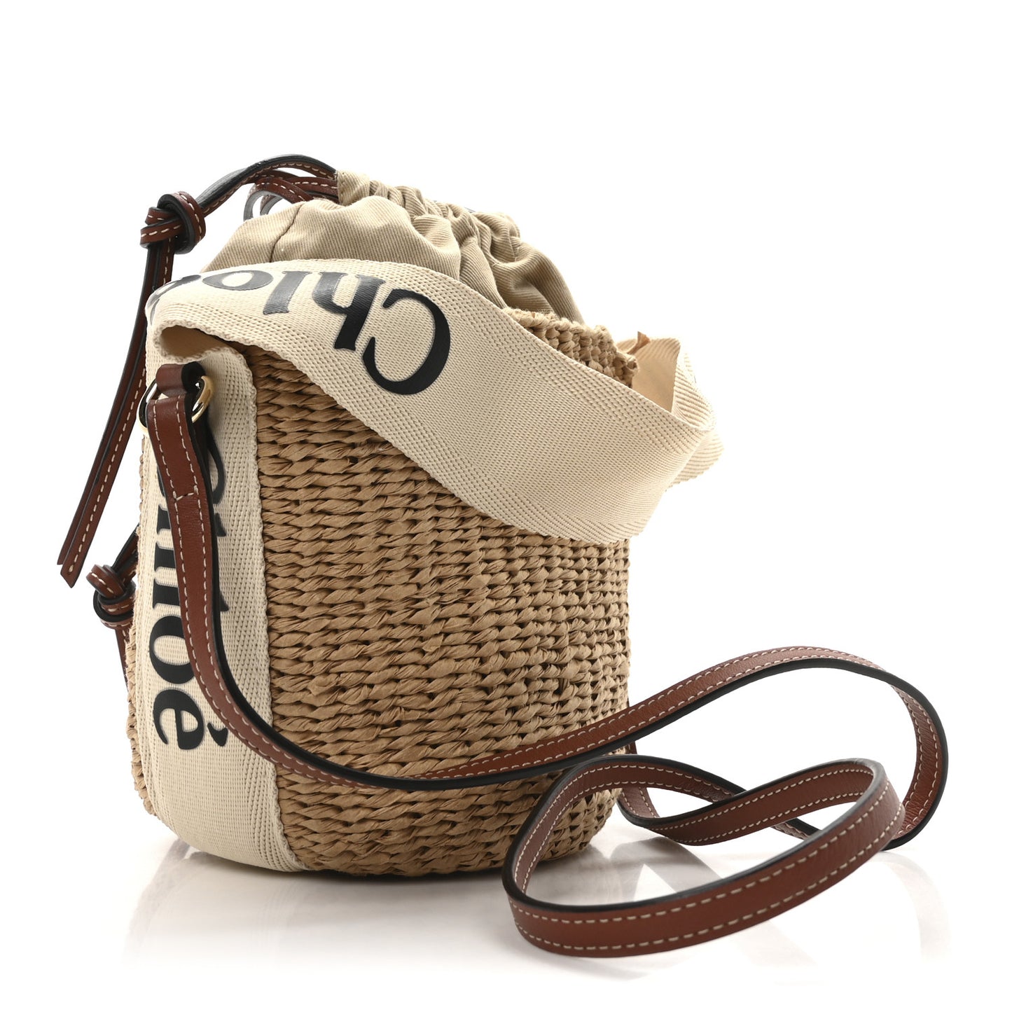 Natural Woven Fiber Small Woody Basket