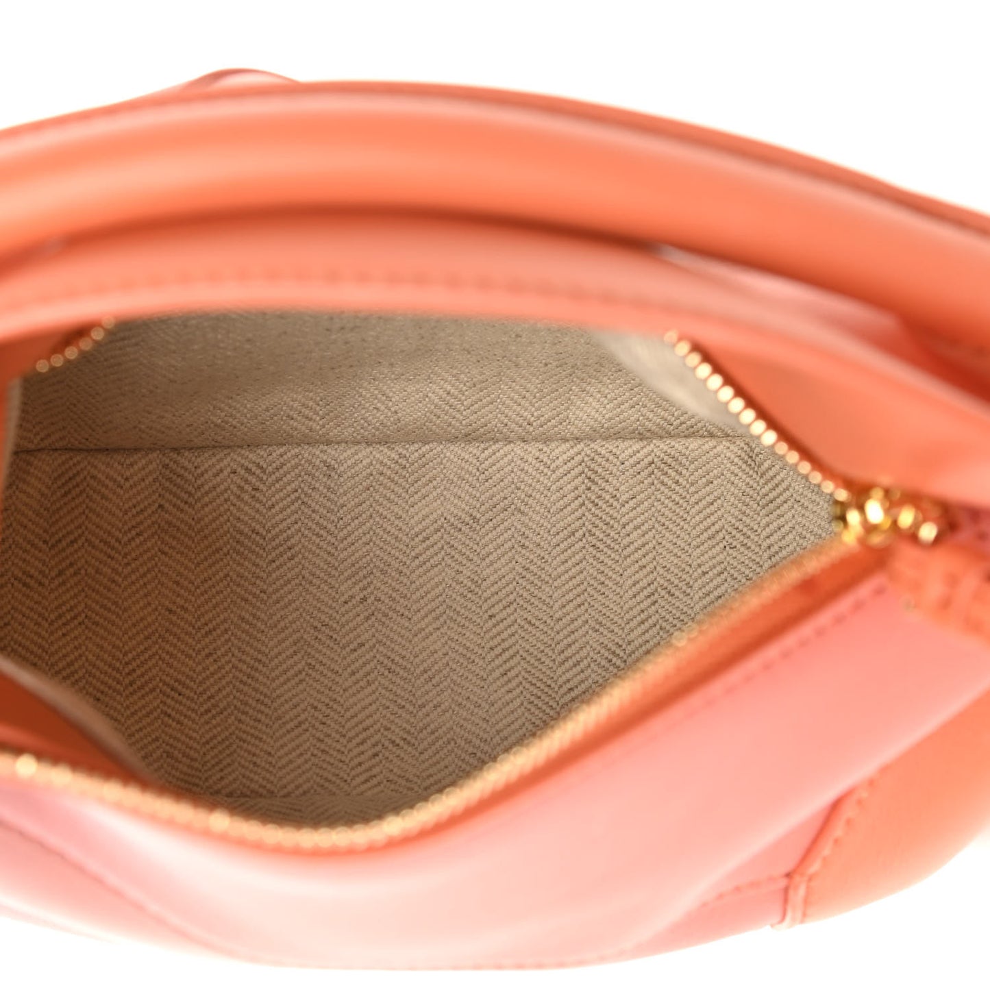 Calfskin Paula's Ibiza Degrade Mini Puzzle Bag Orange
