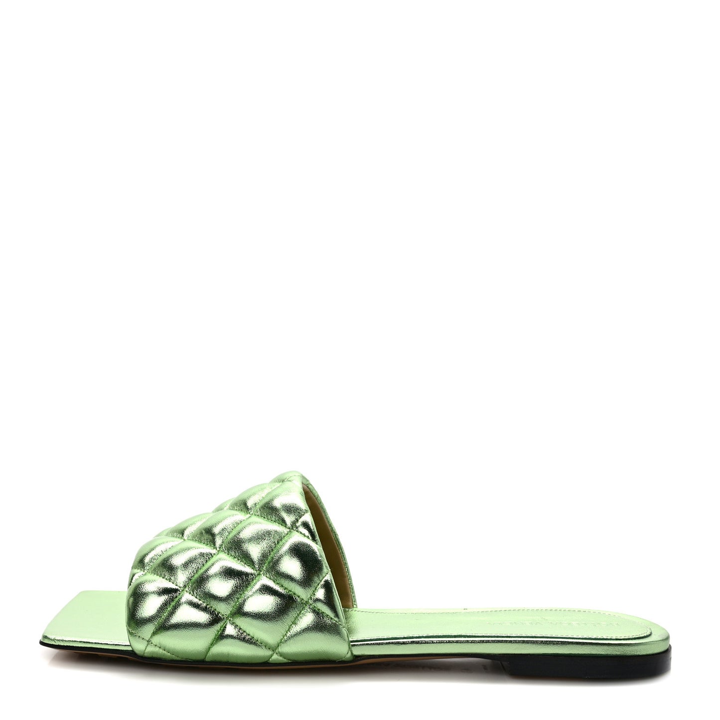 Reflection Matelasse Padded Flat Sandals 40 Pistachio