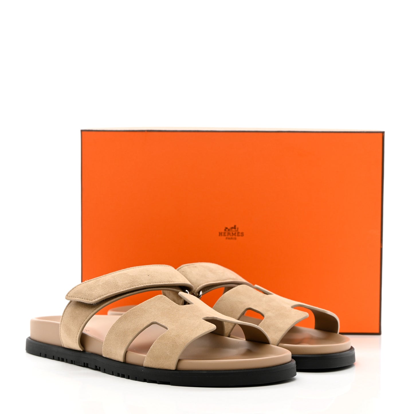 Suede Goatskin Womens Chypre Sandals 41 Beige Argile