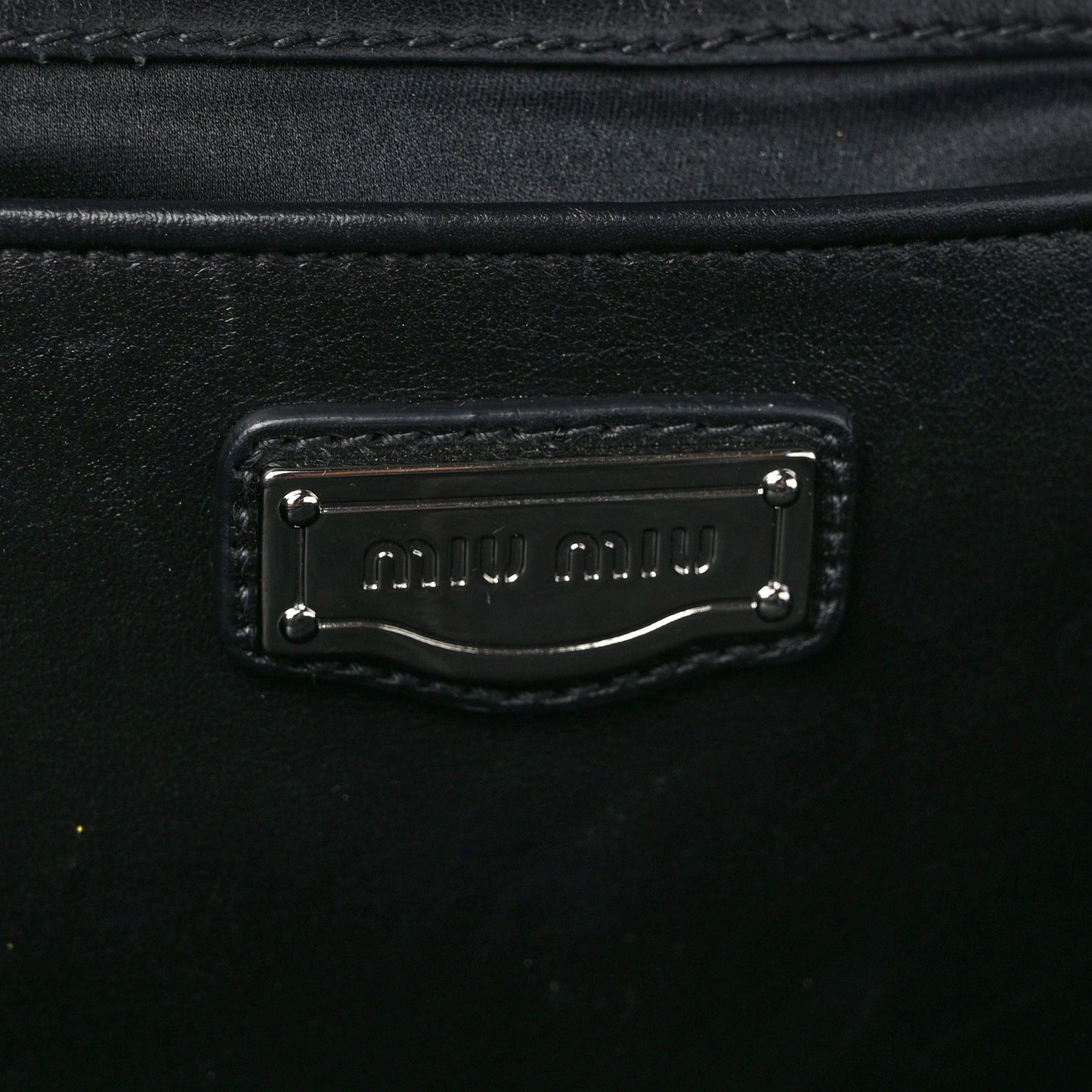 Soft Calf Studded Top Handle Bag Black