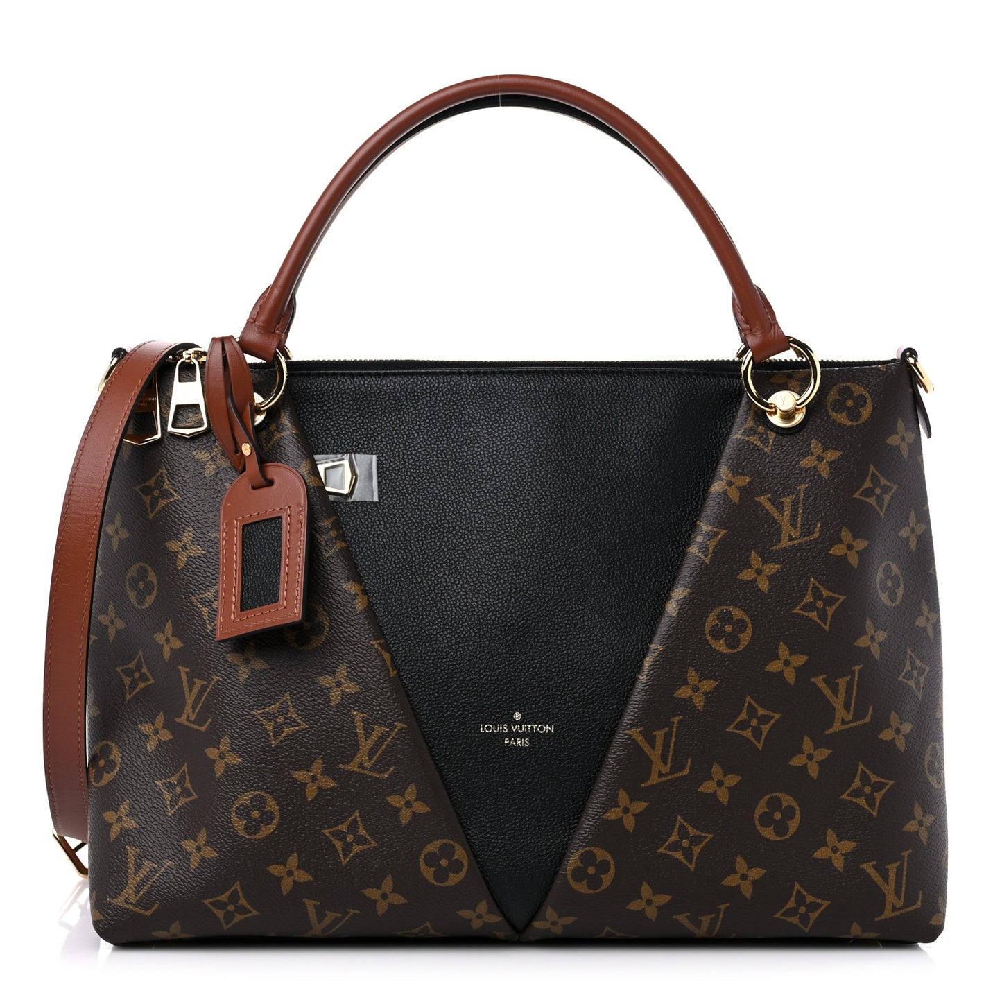 Monogram V Tote MM Black