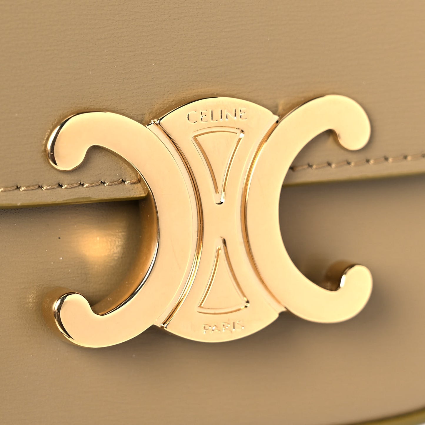 Shiny Calfskin Mini Triomphe Olive