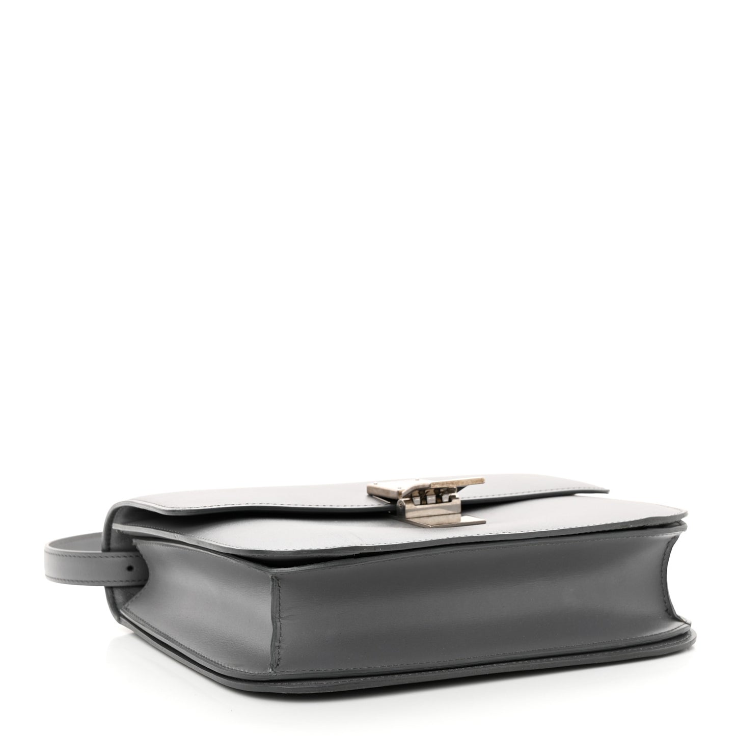 Smooth Calfskin Medium Classic Box Flap Bag Storm