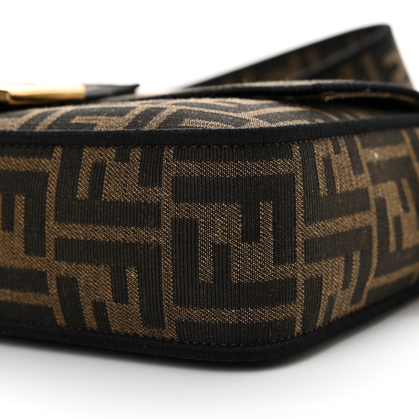 Fabric Jacquard FF 1974 Medium Baguette Tobacco Moro Black