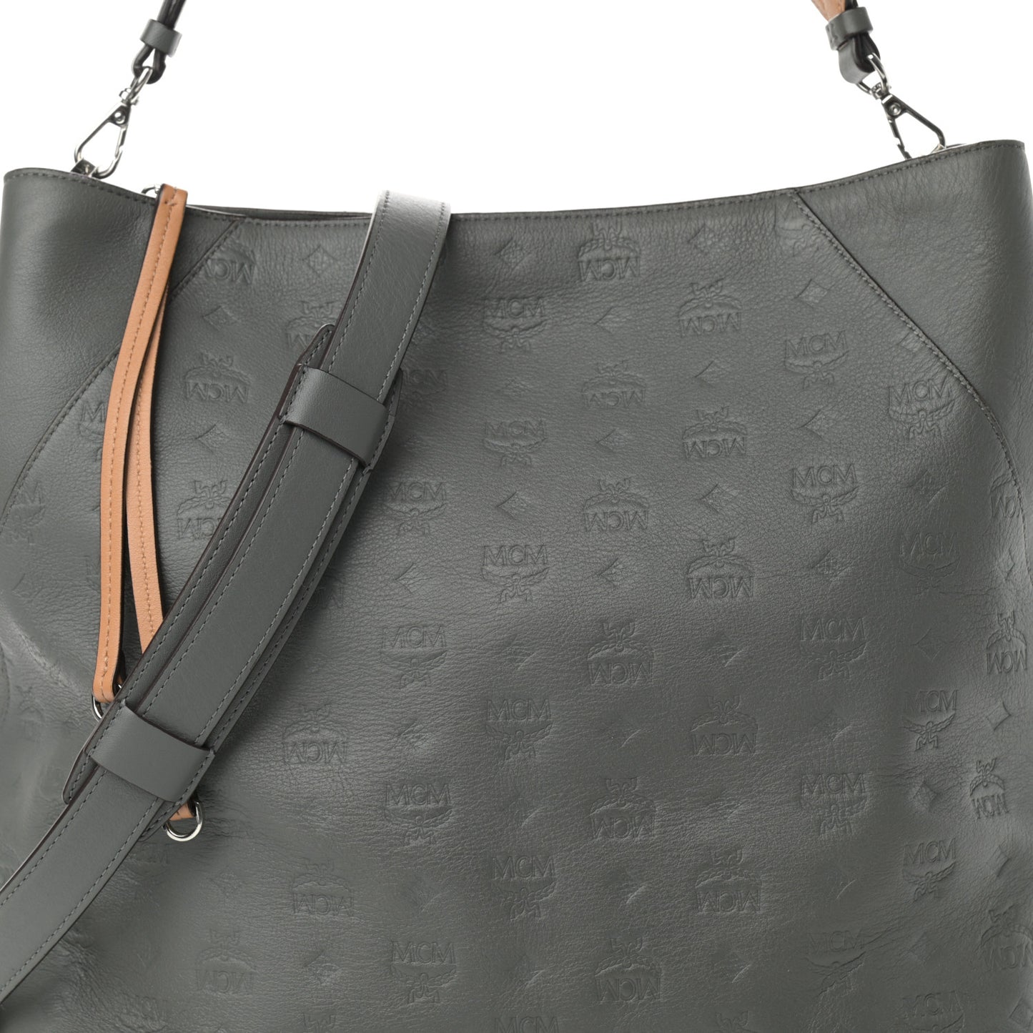Calfskin Ottomar Monogram Large Klara Hobo Grey