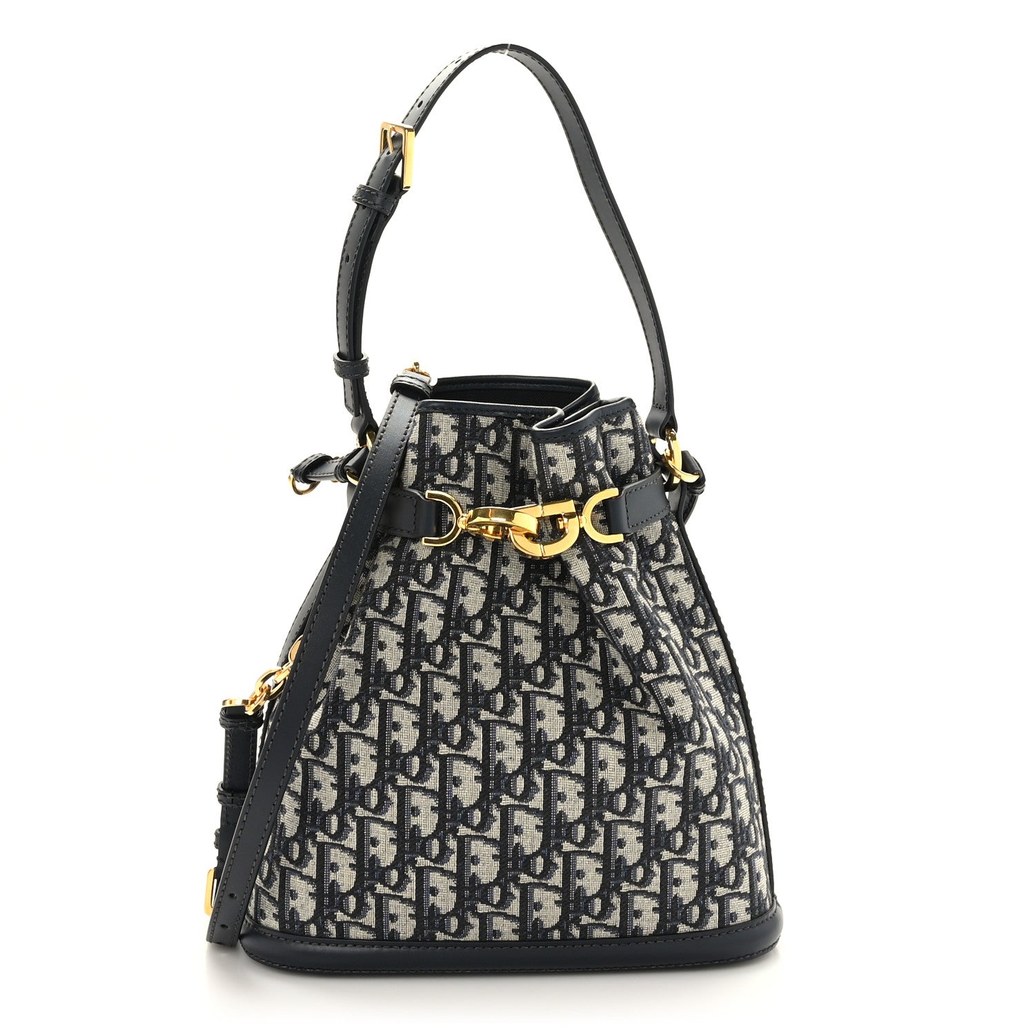 Christian Dior Oblique Medium C'est Chain Bucket Bag Blue 1 of 8