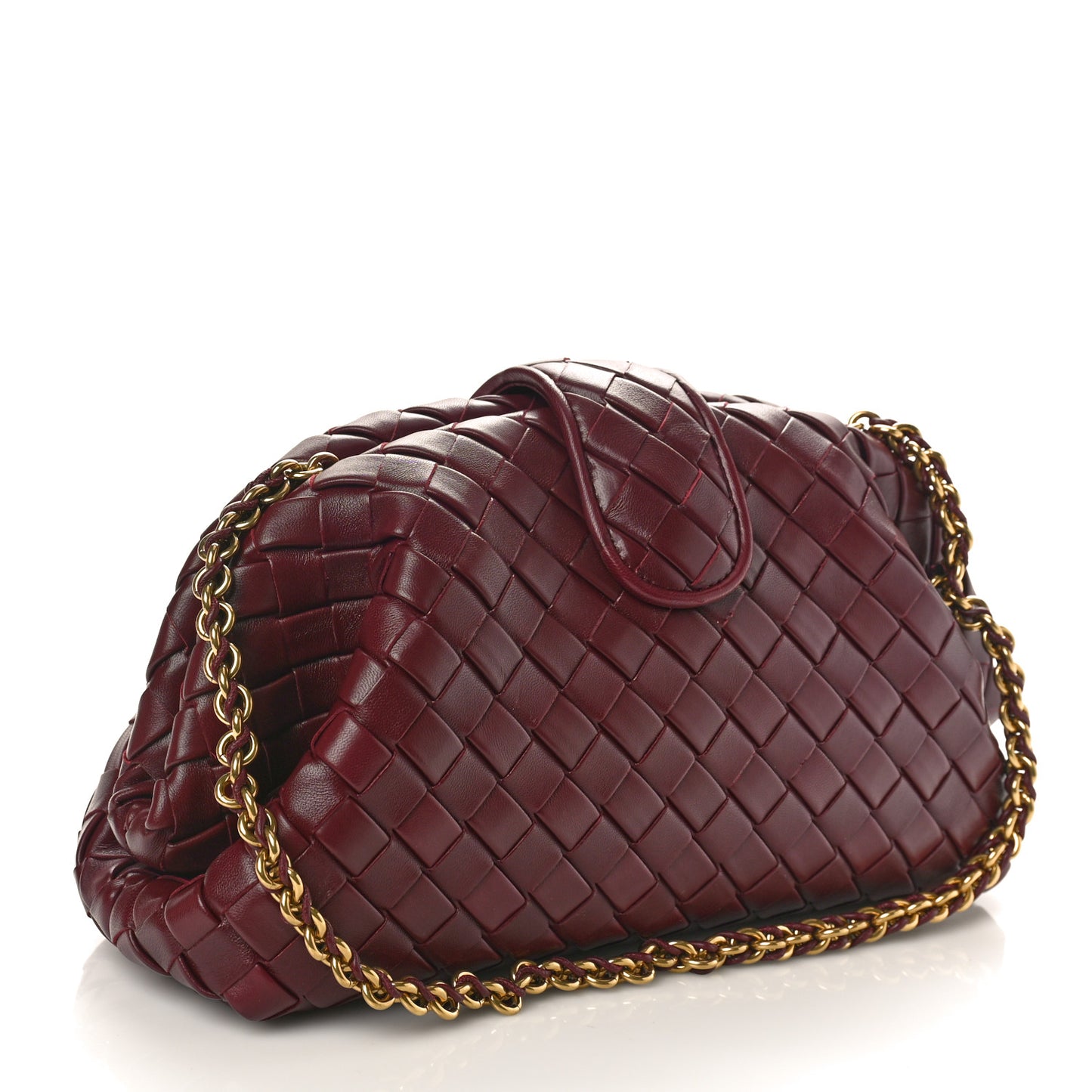 Nappa Intrecciato Teen The Lauren 1980 Clutch With Chain Barolo