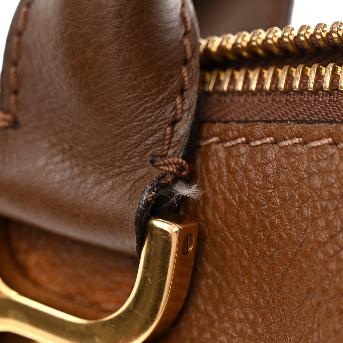 Calfskin Medium Marcie Satchel Tan
