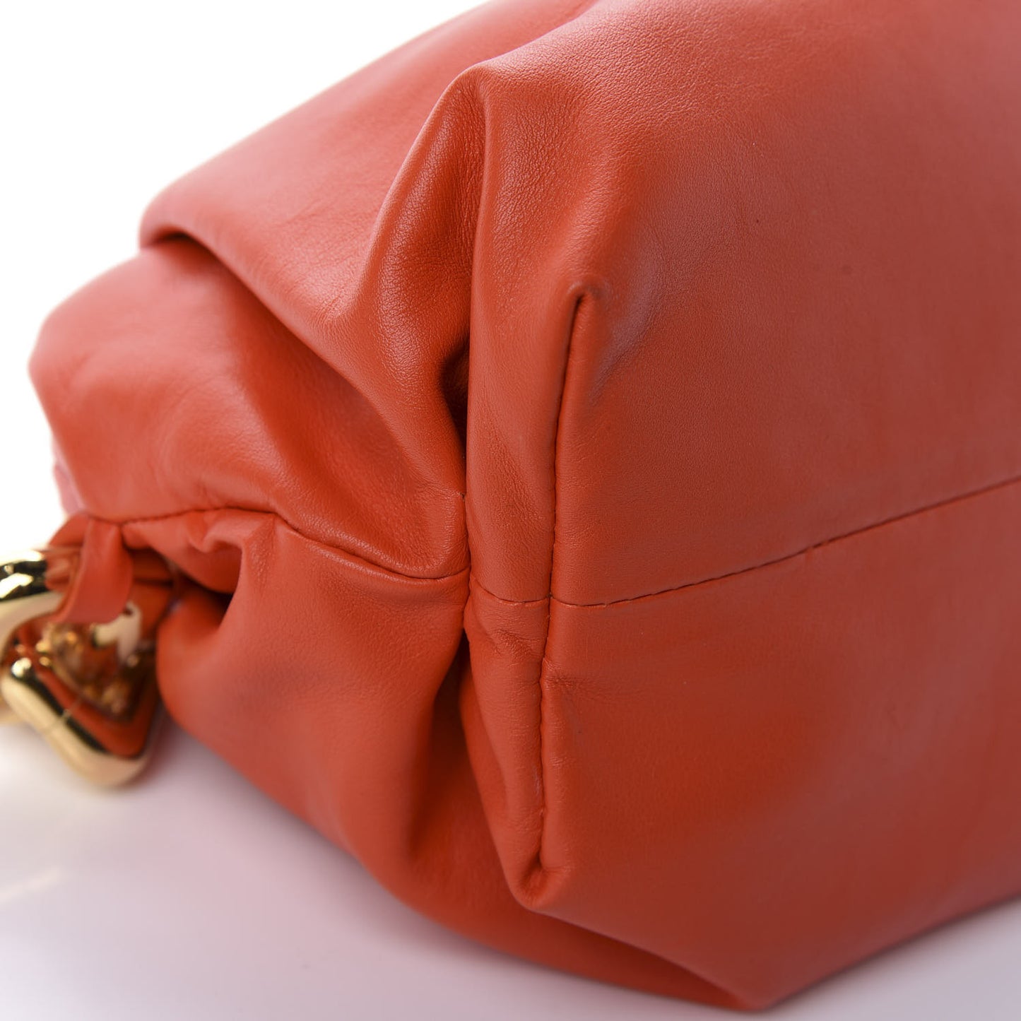Calfskin The Pouch Chain Orange