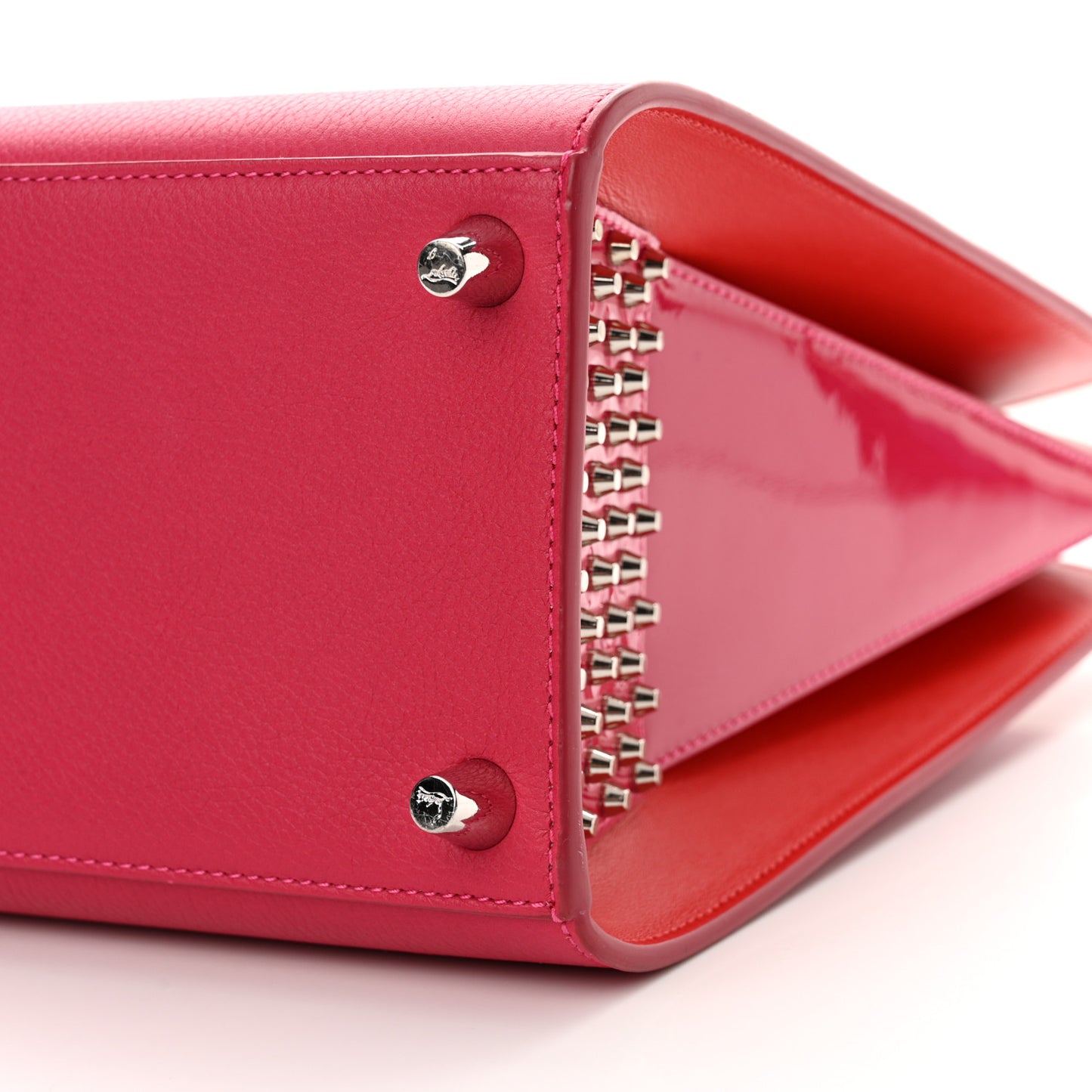 Calfskin Empire Patent Studded Medium Paloma Loulou