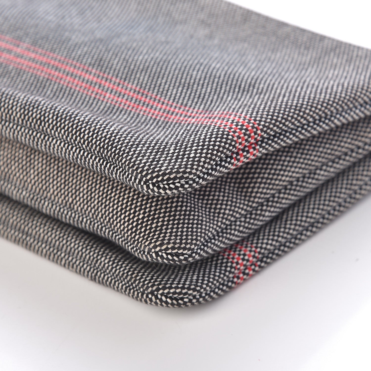 Celine Cotton Canvas Large Trio Crossbody Bag Black White 11 of 11