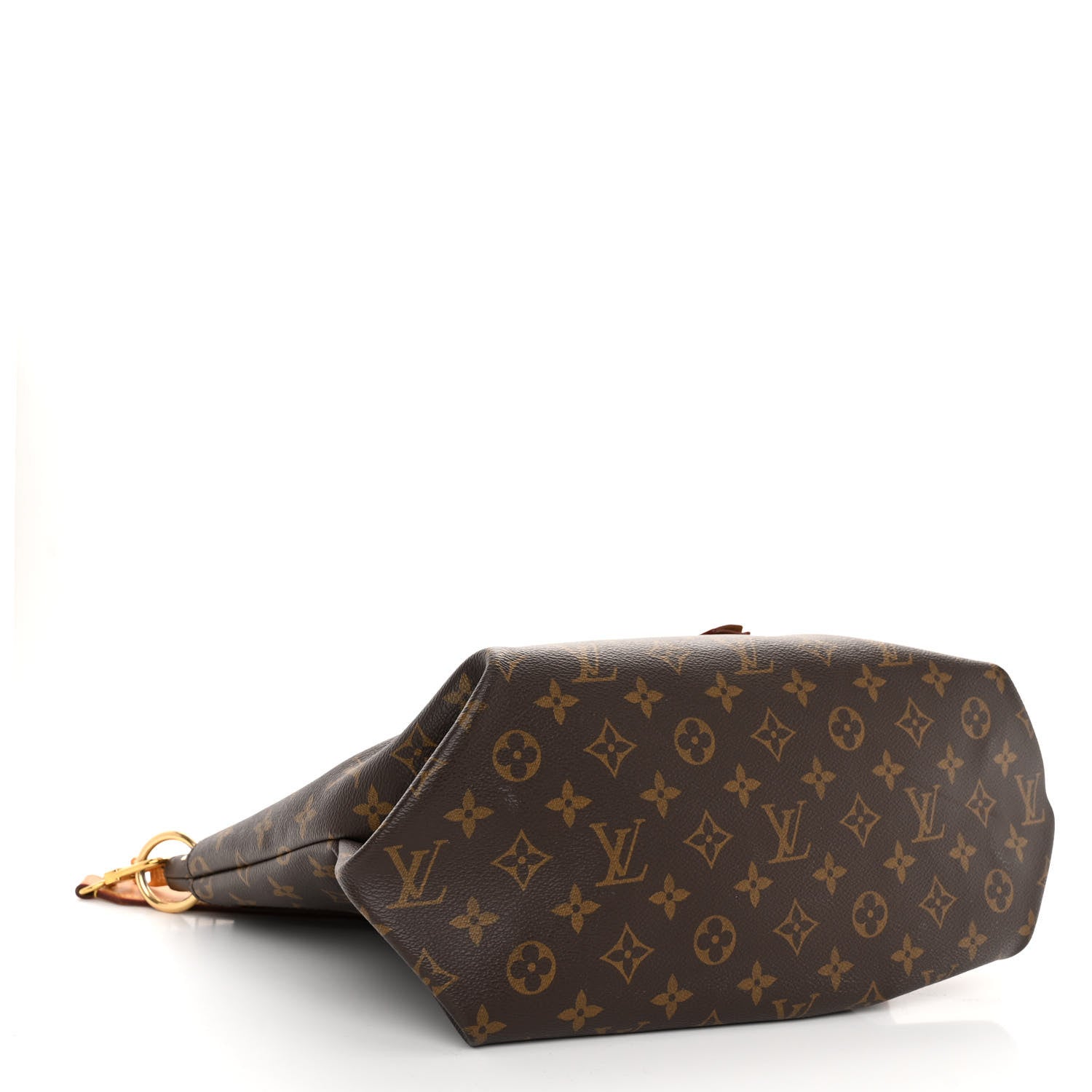 Louis Vuitton LOUIS VUITTON Monogram Flower Zipped Tote MM Beige 4 of 11