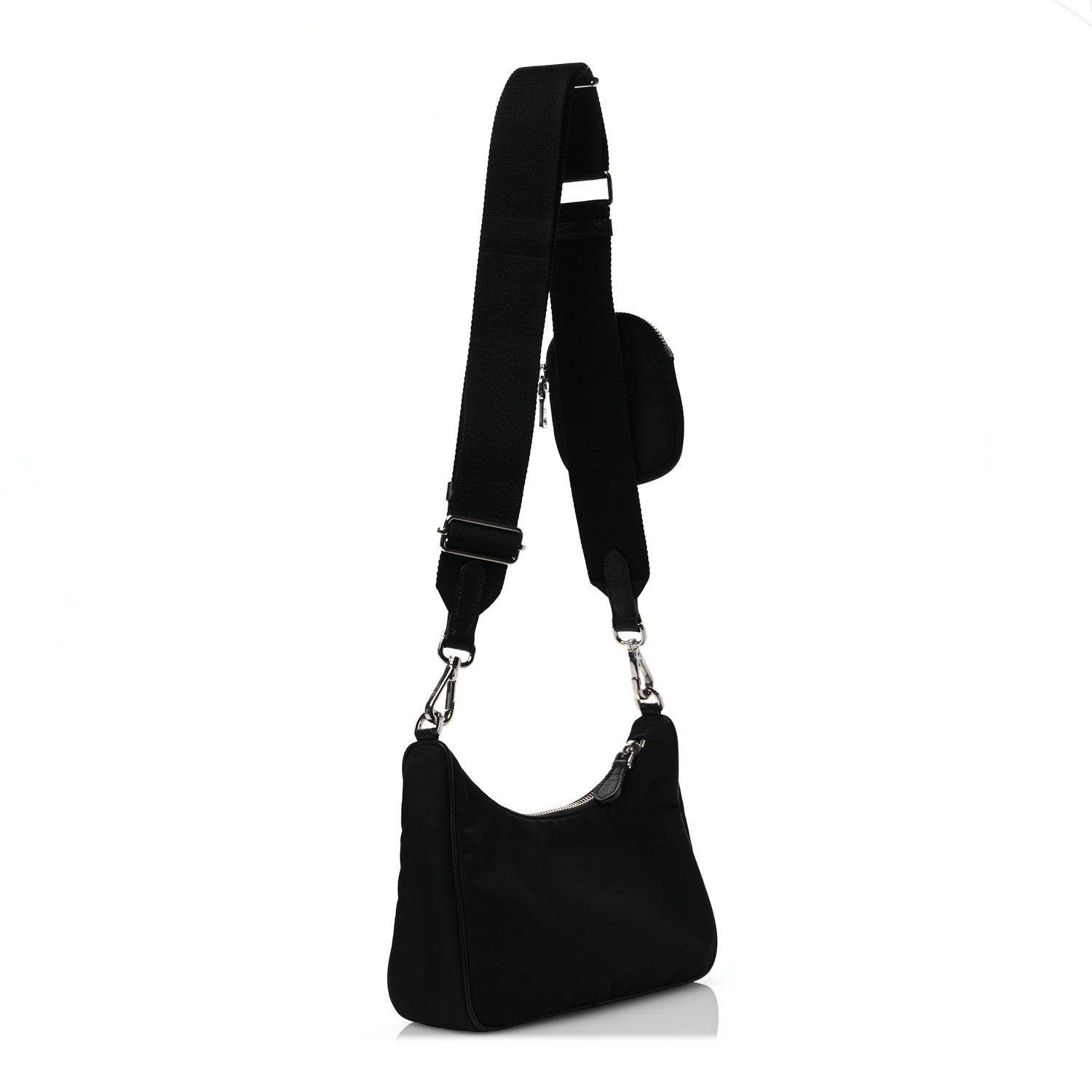 Prada Nylon Re-Edition 2005 Shoulder Bag Black 2 of 12