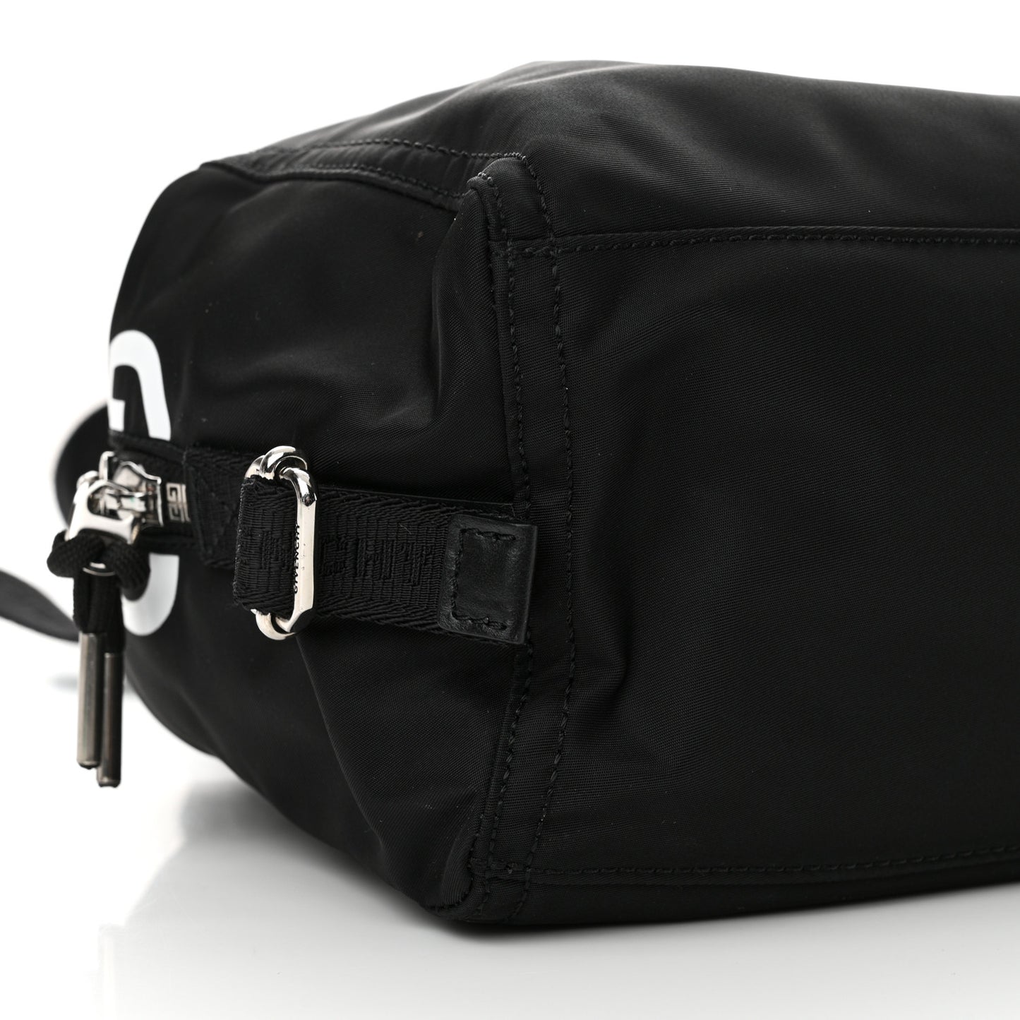 Nylon Small Pandora Mens Crossbody Black White