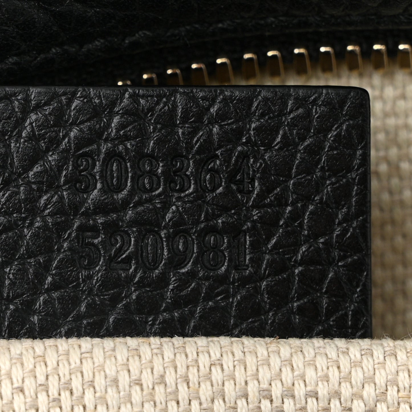 Pebbled Calfskin Small Soho Disco Bag Black