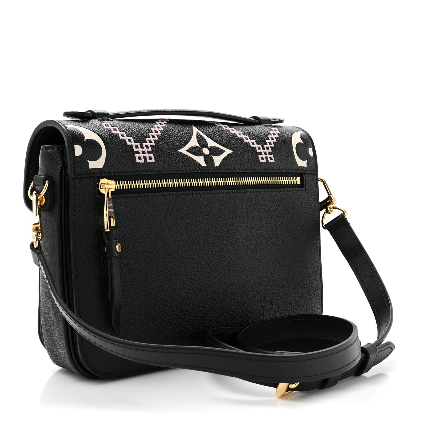 Empreinte Monogram Giant Broderies Pochette Metis Black