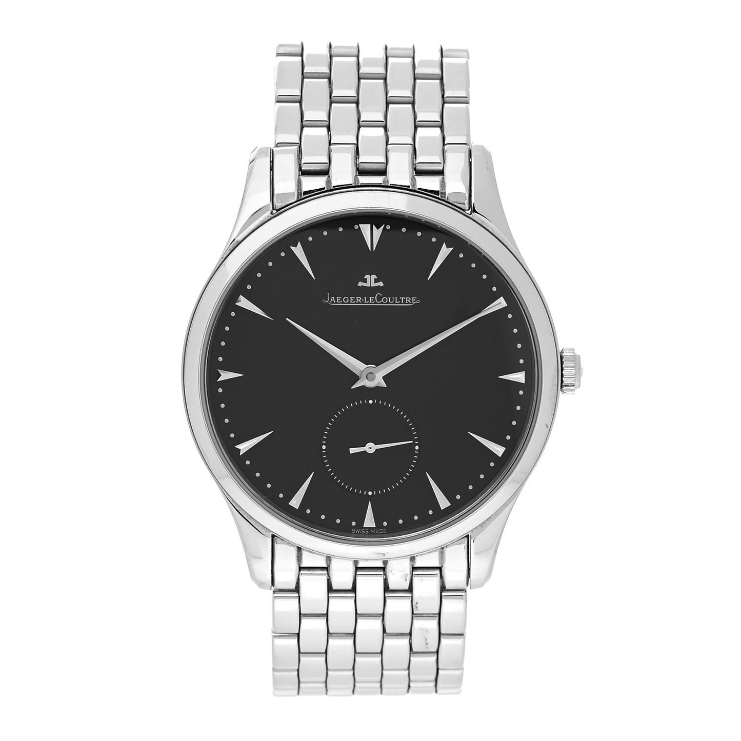 Stainless Steel 40mm Master Grande Ultra Thin Automatic Watch Black Q1358170