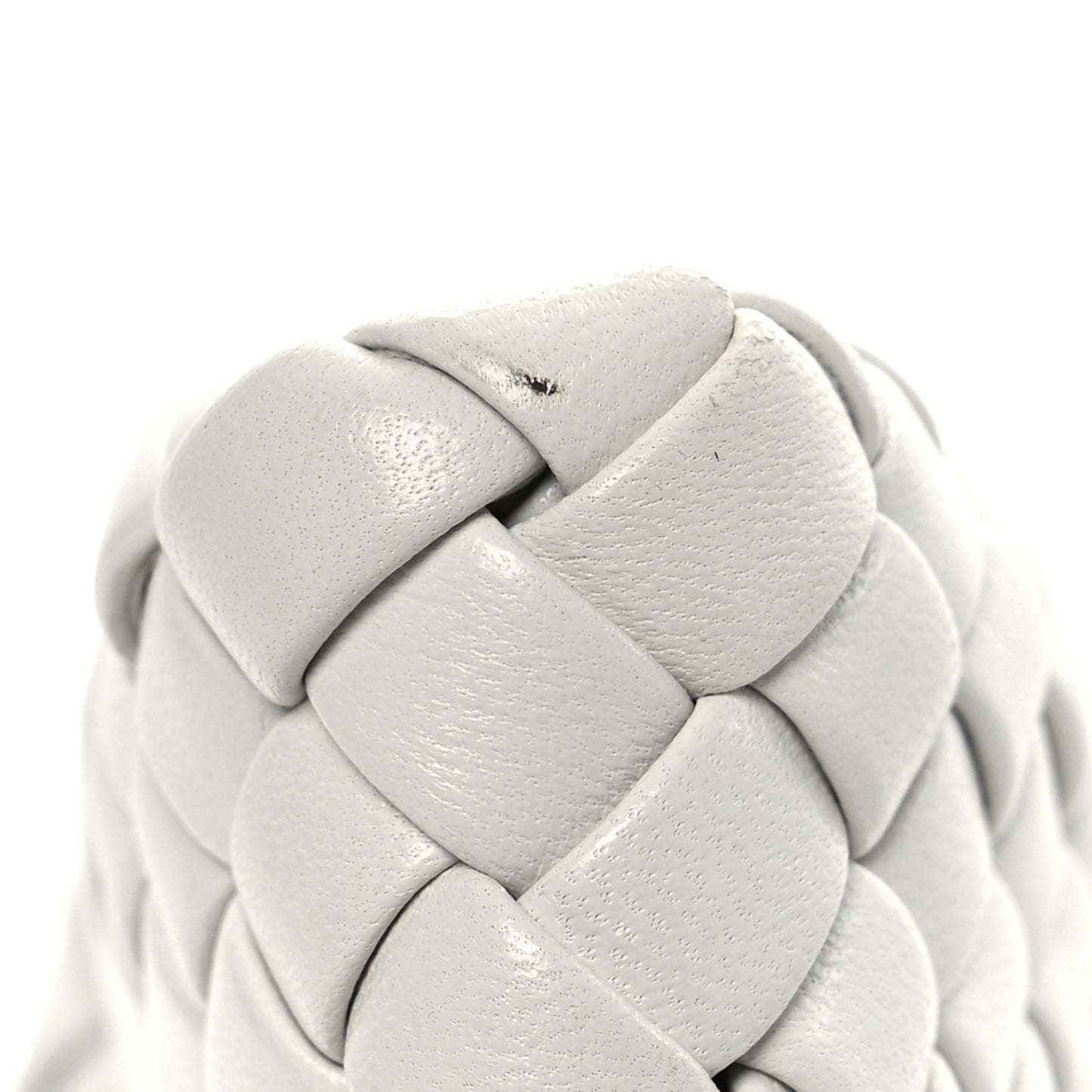 Nappa Intrecciato Crisscross Clutch Chalk