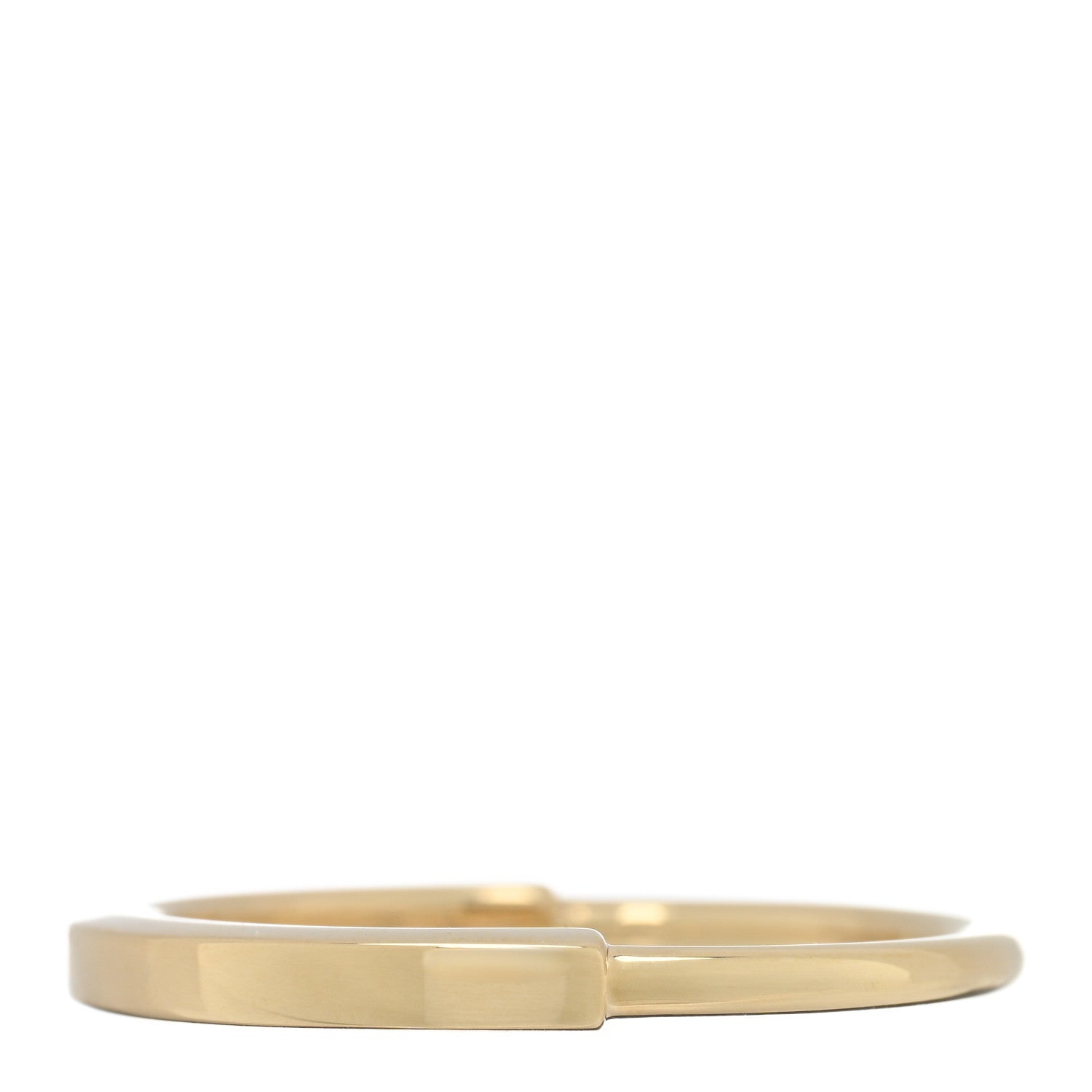 Tiffany 18K Yellow Gold Lock Ring 61 9.5 1 of 5