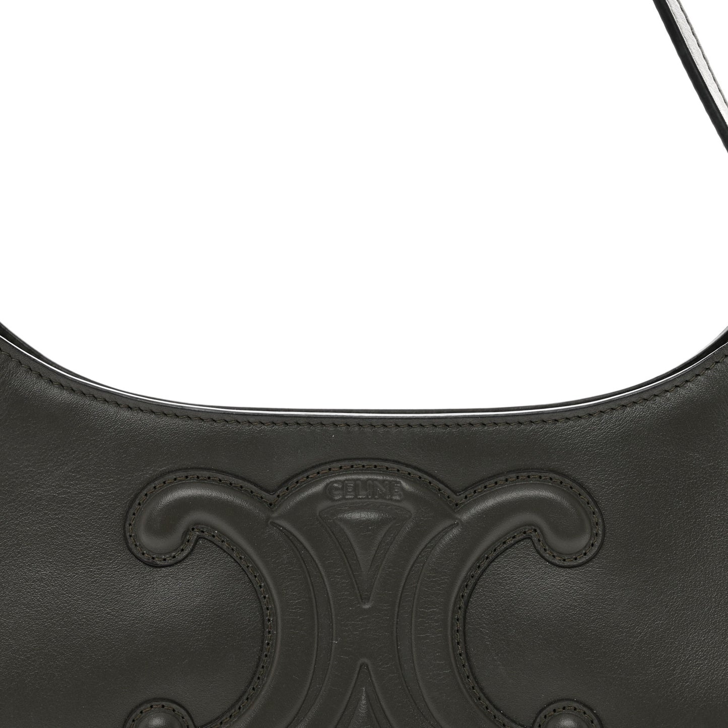 Smooth Calfskin Cuir Triomphe Shoulder Bag Black
