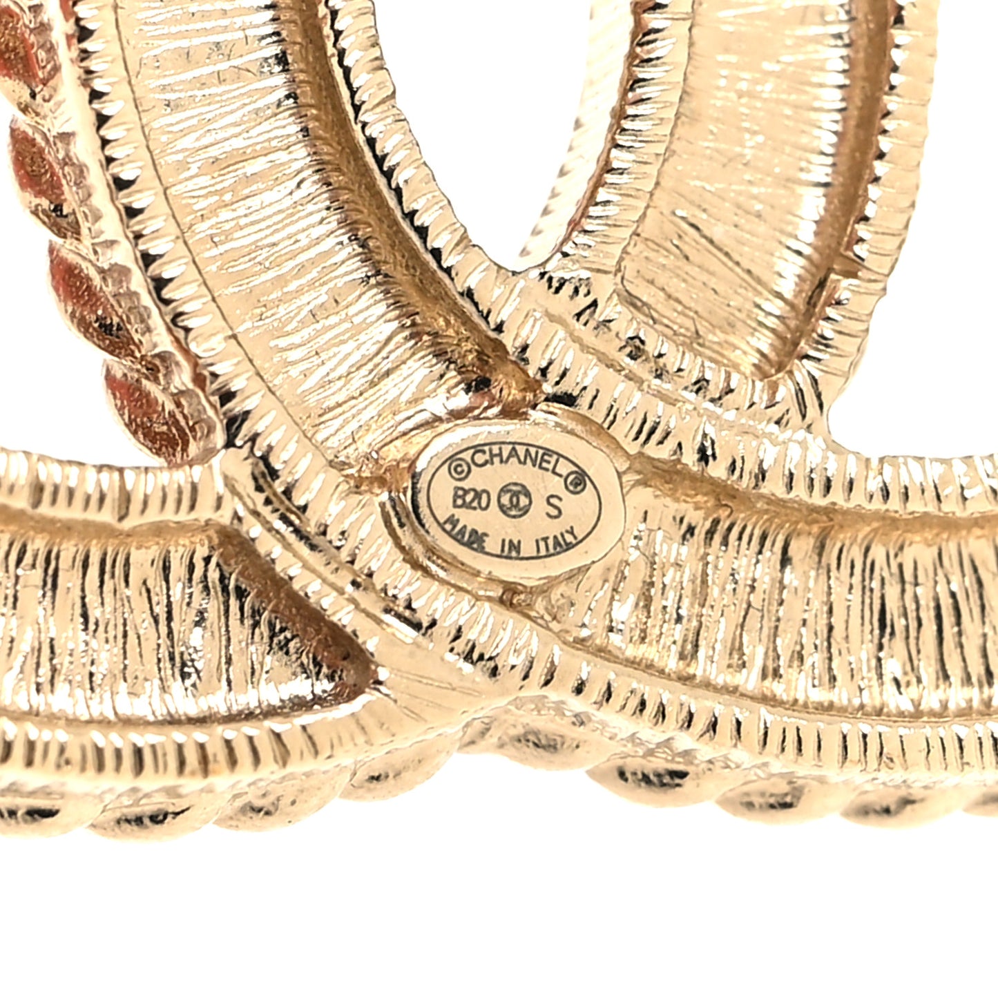 Pearl Crystal April In Paris CC Brooch Gold