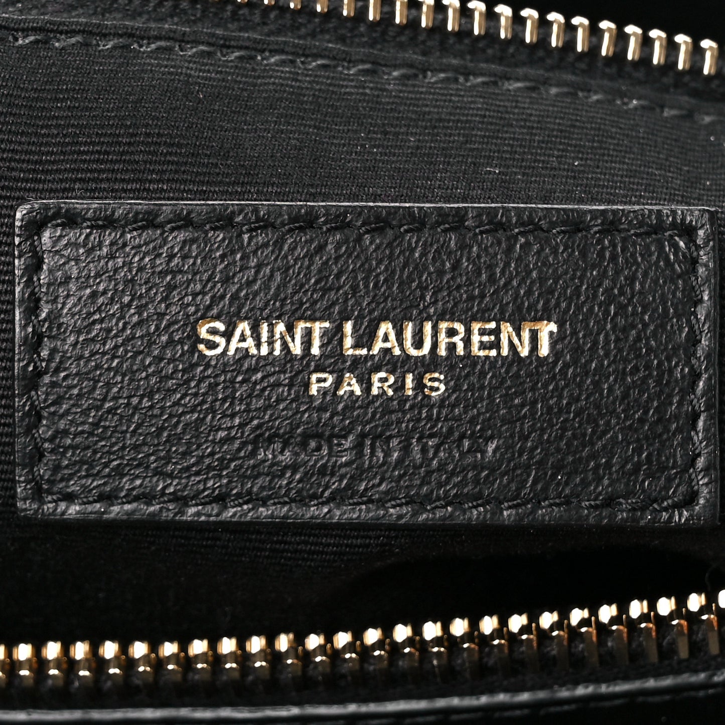 Calfskin Y Quilted Monogram Large Loulou Chain Satchel Black