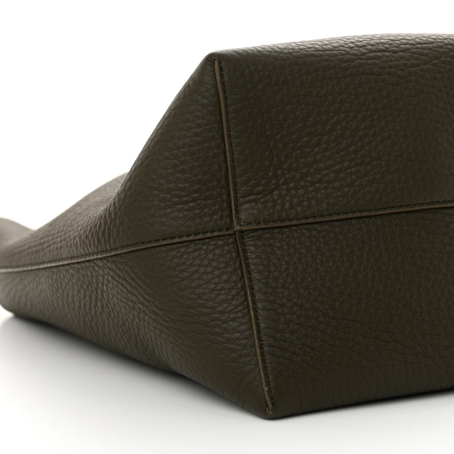 Grained Calfskin Medium N/S Park Tote Olive