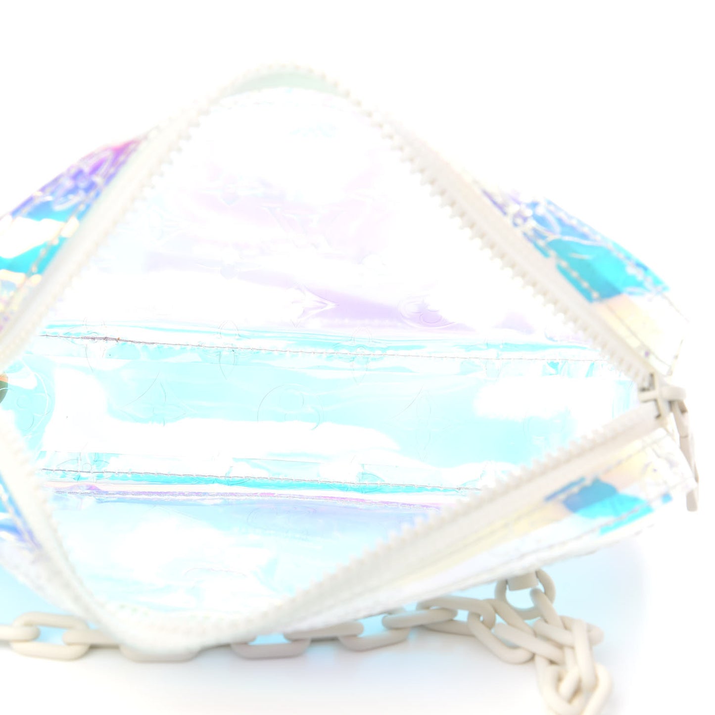 PVC Monogram Pochette Volga Iridescent Prism