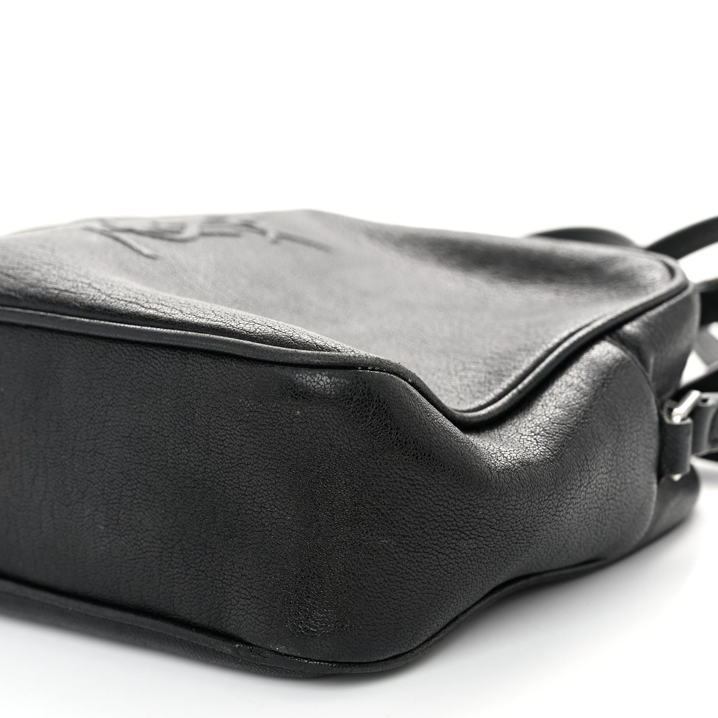 Lambskin Monogram Small Lou Camera Bag Black