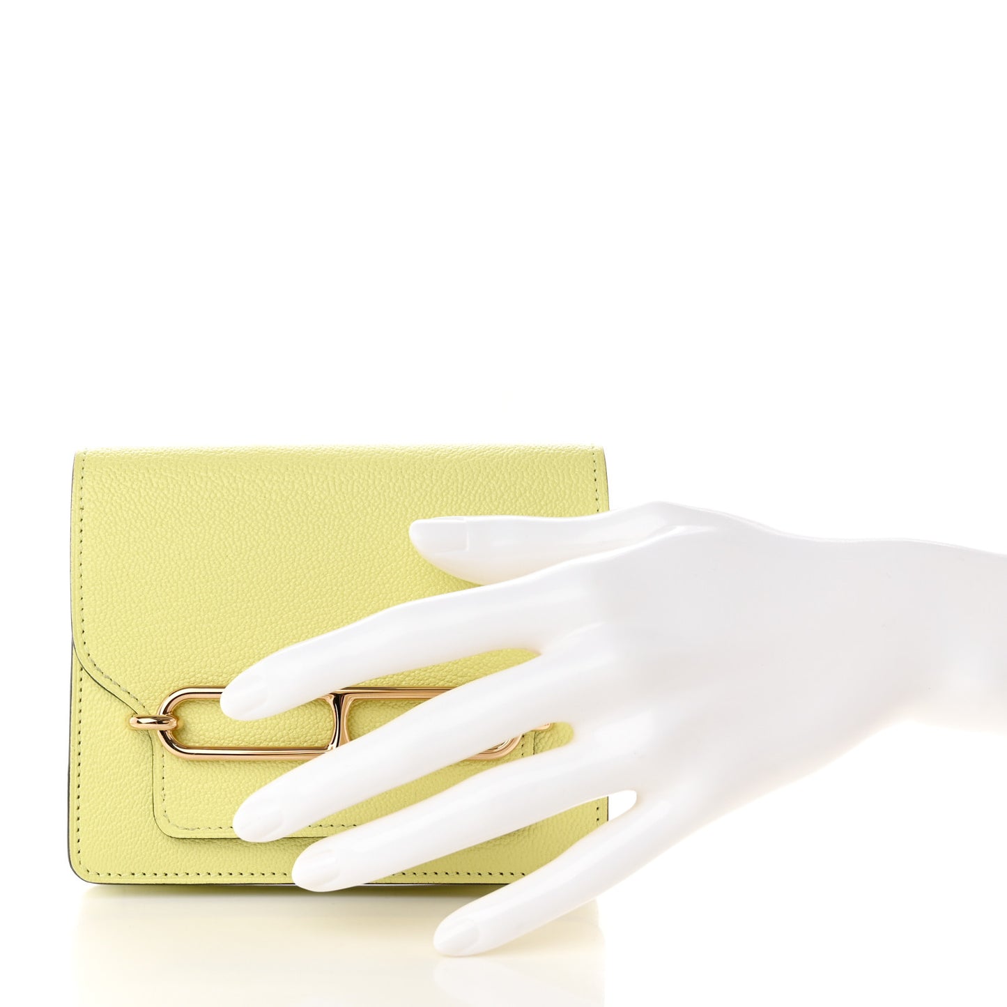 Chevre Mysore Roulis Slim Wallet Jaune Poussin