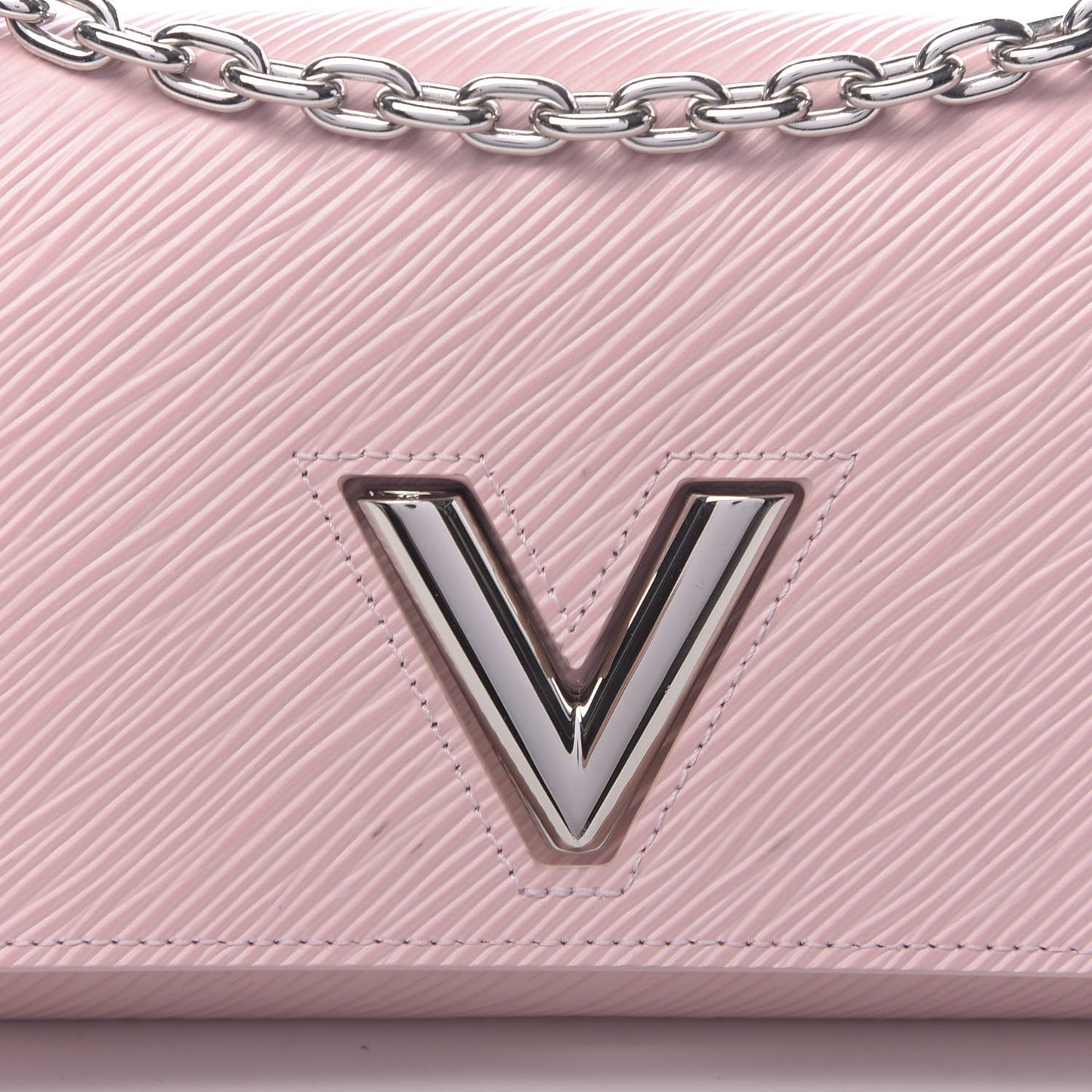 Epi Twist Chain Wallet Rose Ballerine