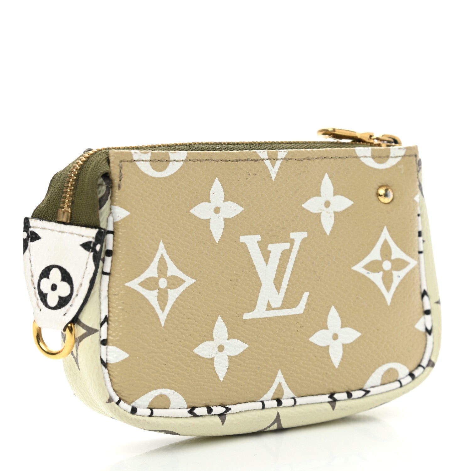 Louis Vuitton Monogram Giant Micro Pochette Accessories Kaki White 3 of 8