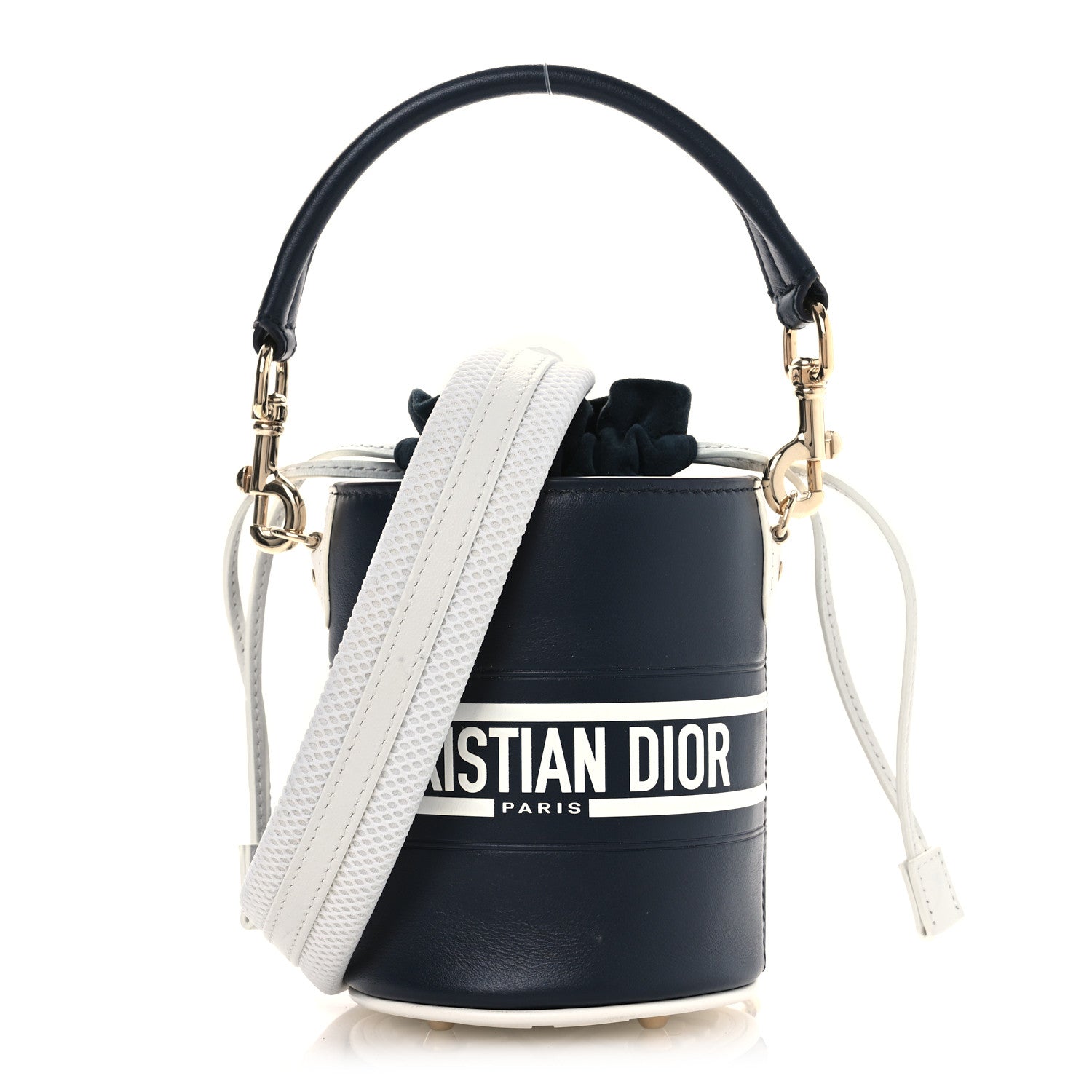 Christian Dior Calfskin Micro Dior Vibe Bucket Blue 1827767