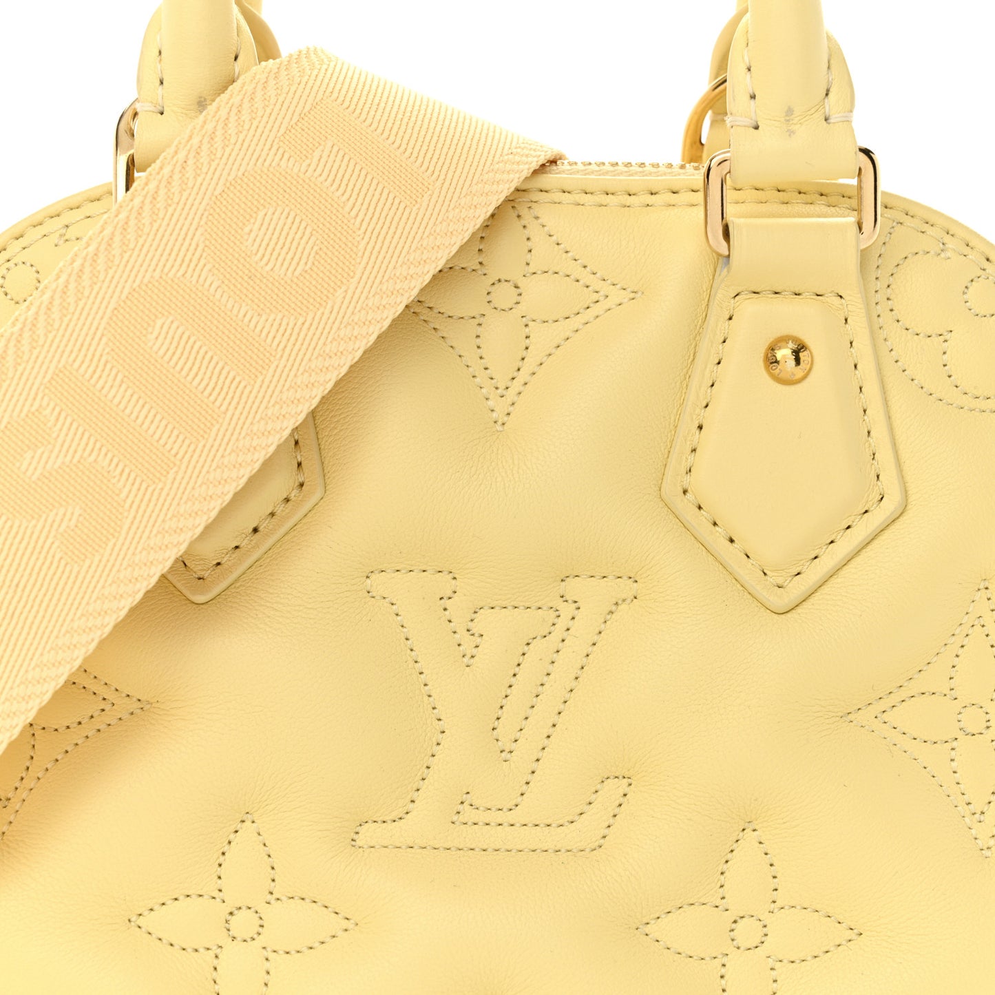 Calfskin Bubblegram Alma BB Banana