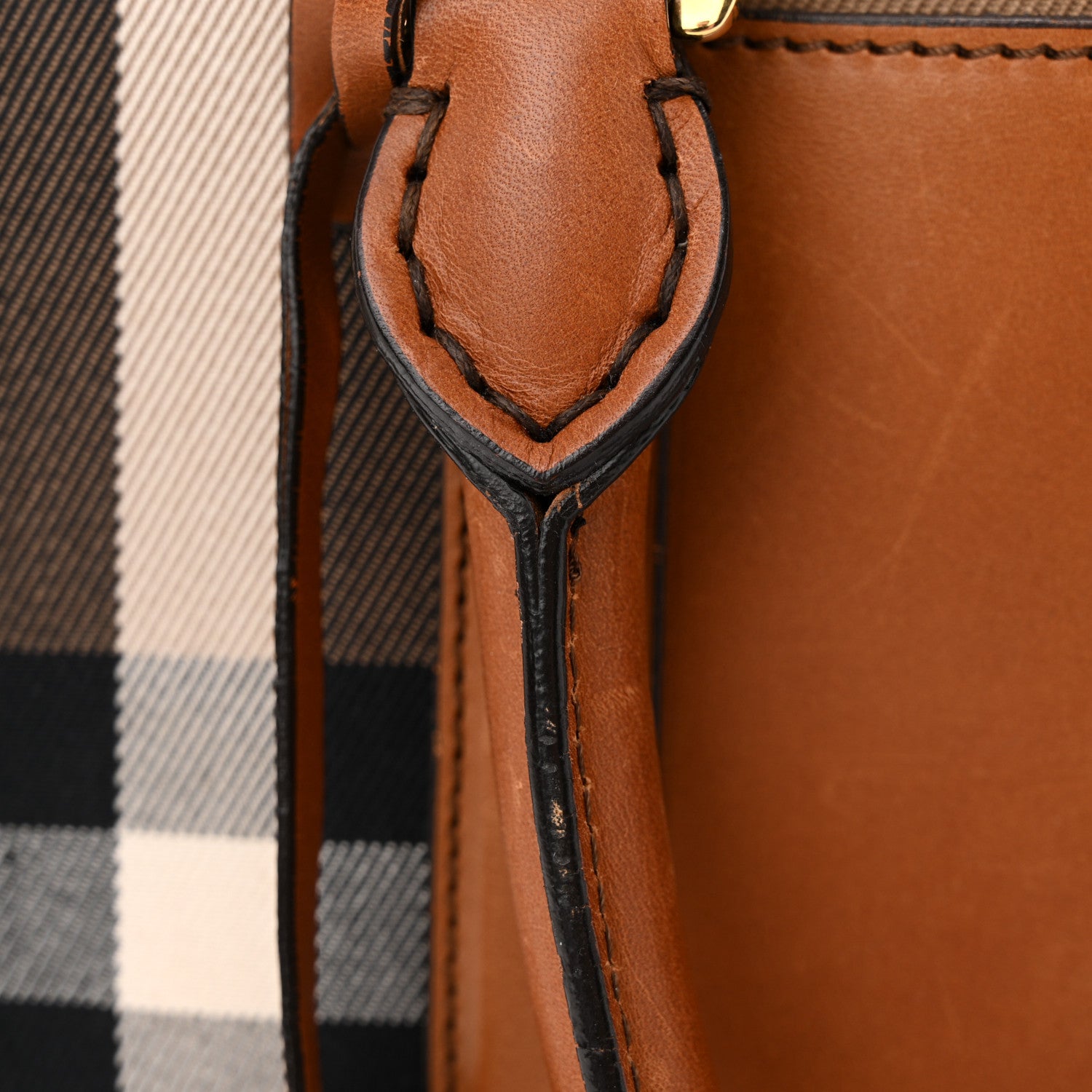Burberry House Check Medium Alchester Bowling Bag Tan 12 of 20