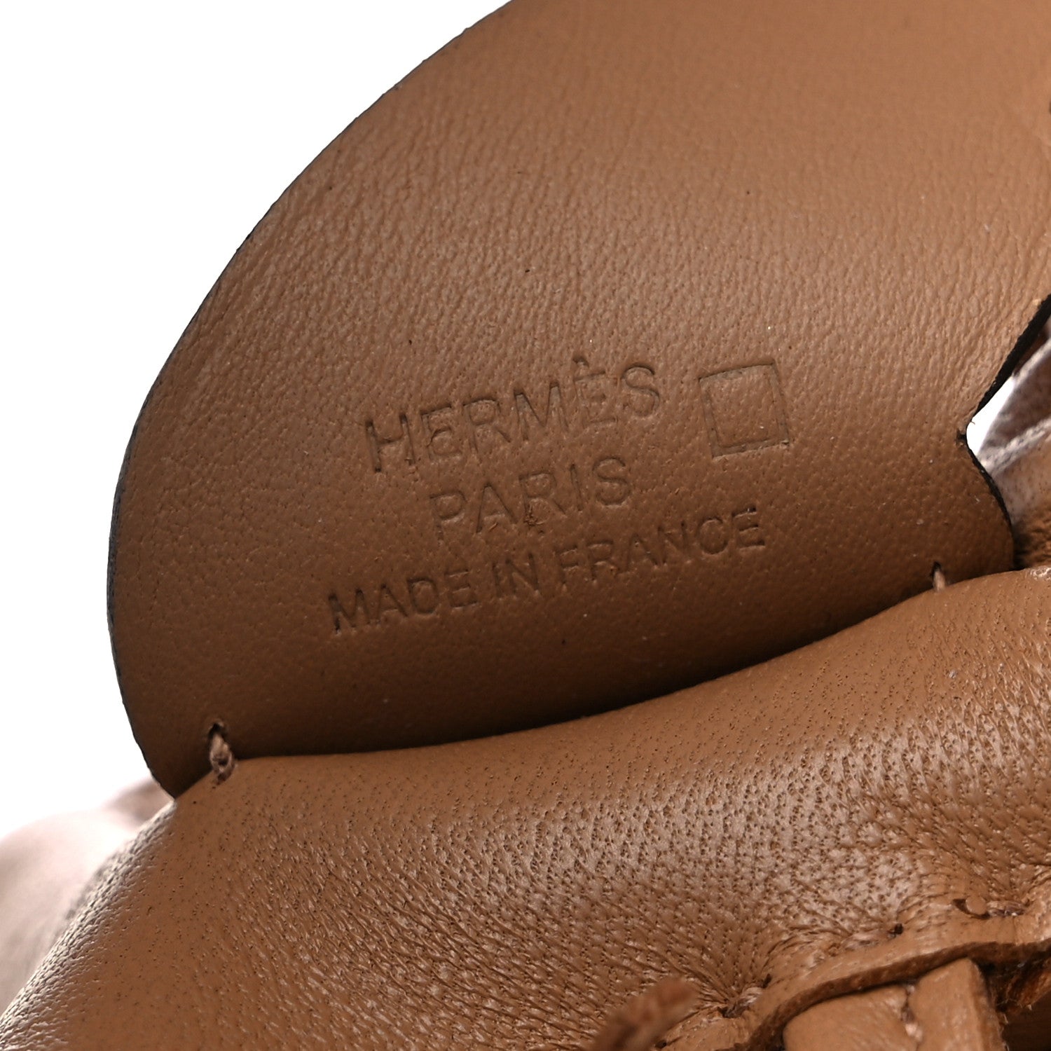 Hermes Milo Lambskin Matte Alligator Touch Grigri Rodeo Pegase Horse Bag Charm PM Chai 4 of 6