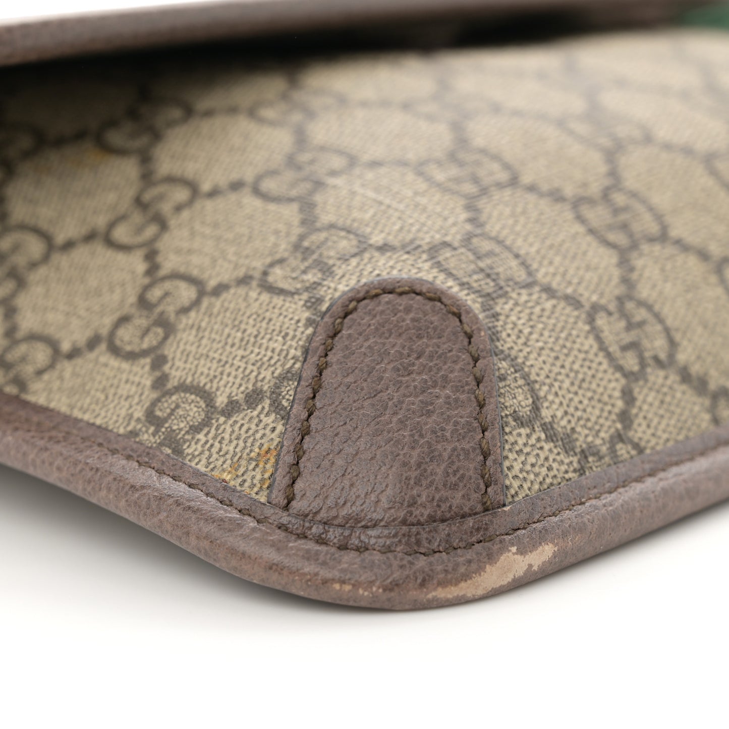 GG Supreme Monogram Neo Vintage Web Belt Bag Brown