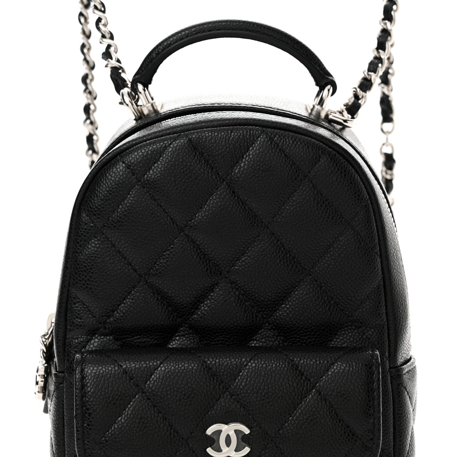 Chanel Caviar Quilted CC Mini Classic Backpack Black 8 of 11