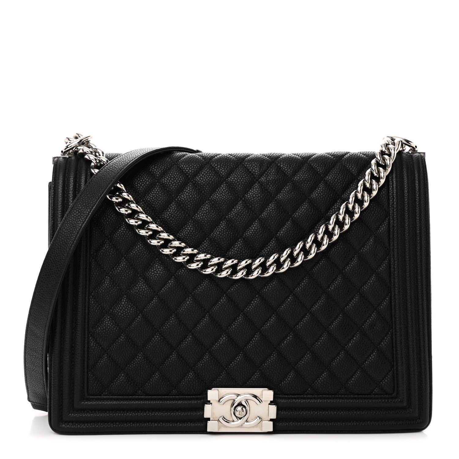 Chanel Caviar Quilted Large Boy Flap Black 1 of 15
