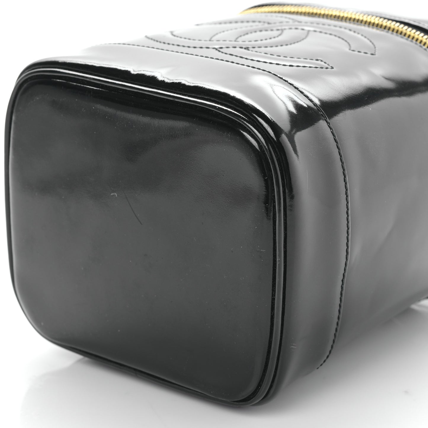 Patent Timeless Vanity Cosmetic Case Black
