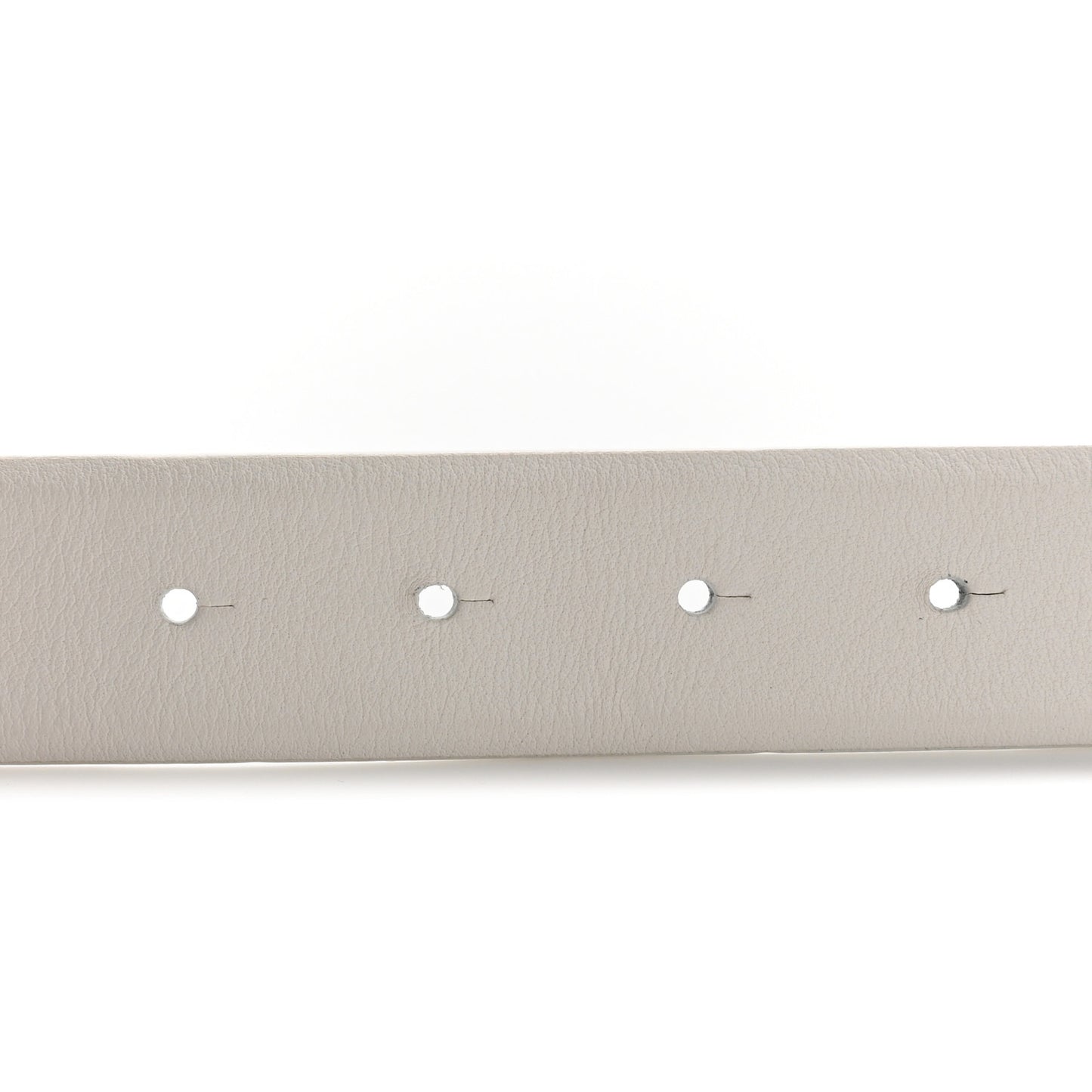 Calfskin Enamel CC Belt 80 32 White