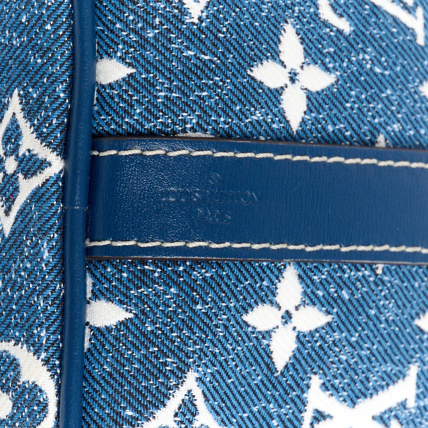 Monogram Jacquard Denim Speedy Bandouliere 25 Bleu