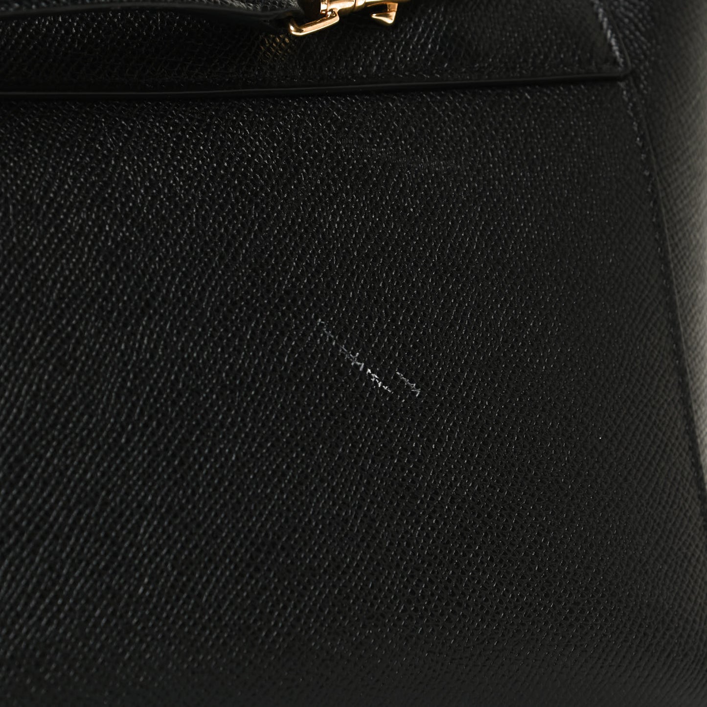 Grained Calfskin Nano Belt Bag Black