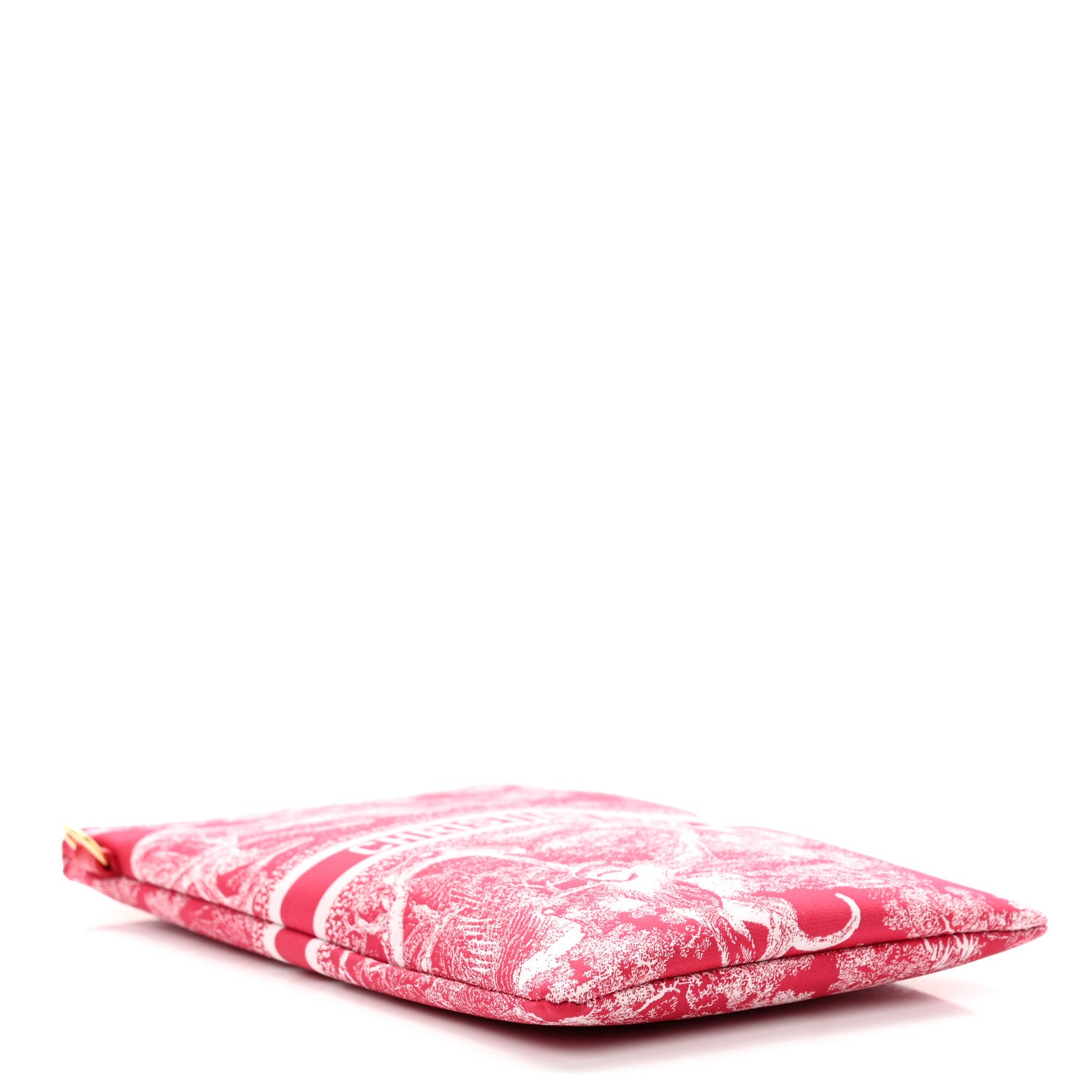 Christian Dior Technical Fabric Embroidered Toile De Jouy DiorTravel Multifunction Pouch Red 4 of 7