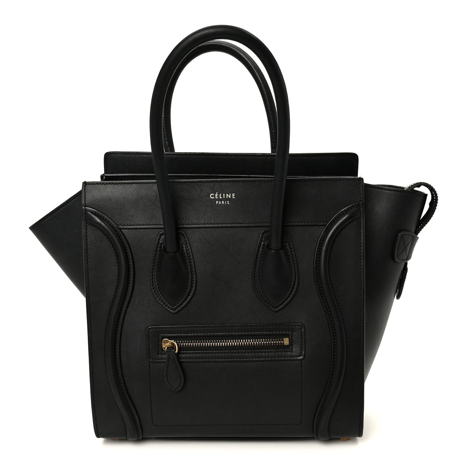 Celine Smooth Calfskin Micro Luggage Black 1887876 – FASHIONPHILE
