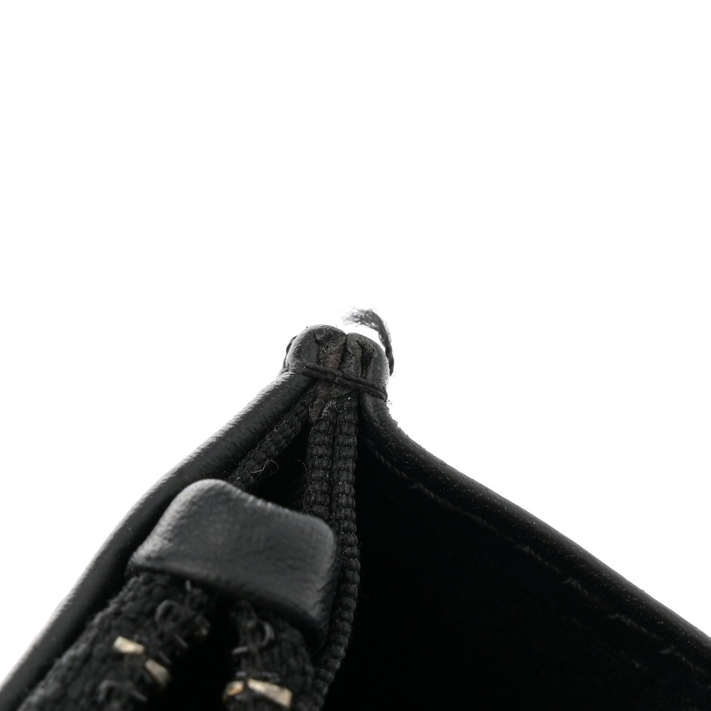 Patent Quilted Wallet On Chain WOC Black
