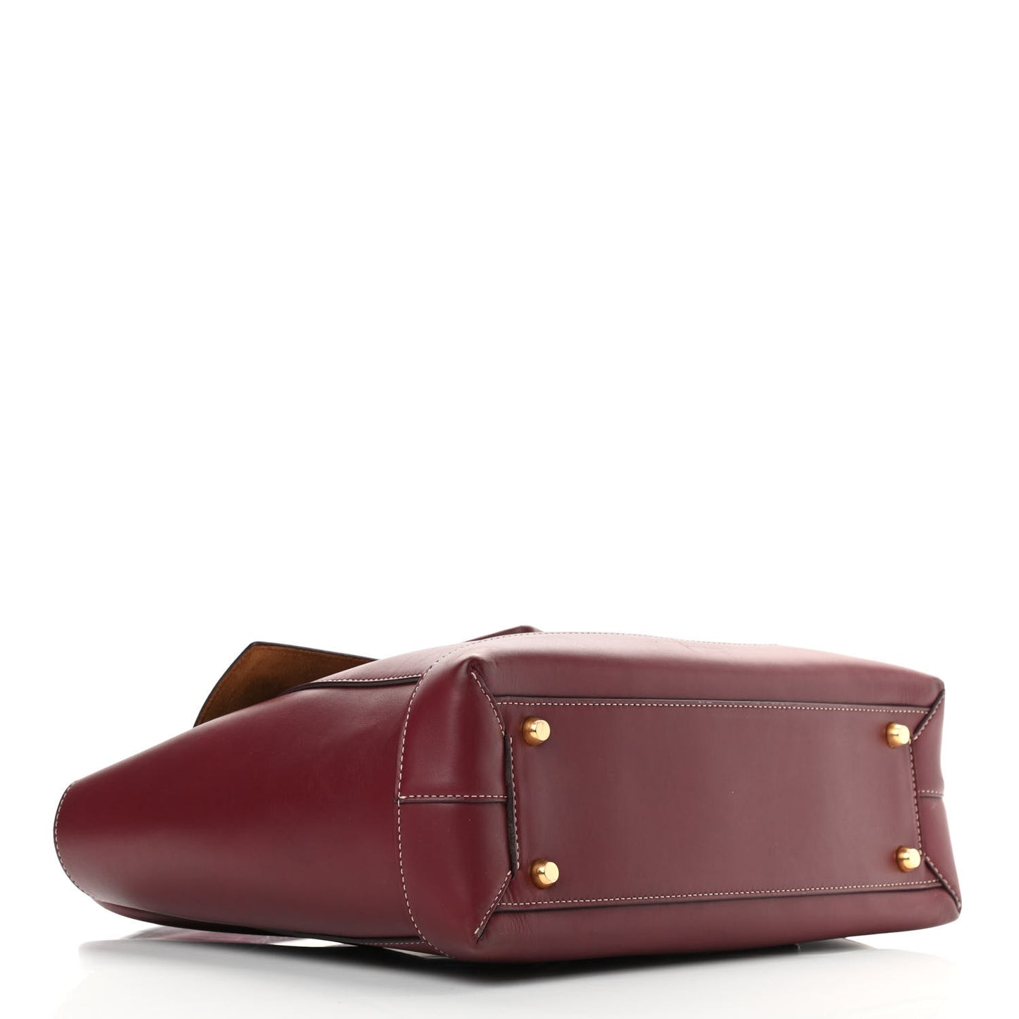 French Calfskin Maxi Intrecciato Medium Arco Bordeaux