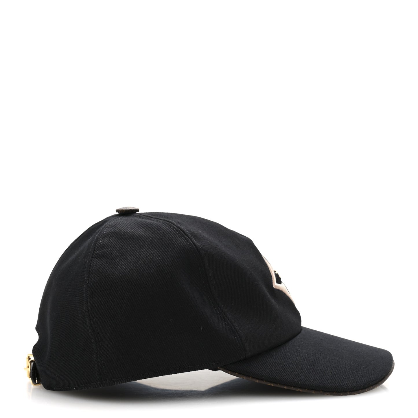 Monogram Cotton Jacquard Embroidered LV Day L Cap Black