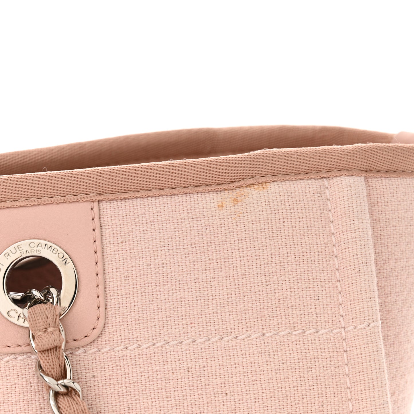 Canvas Small Deauville Tote Rose Pink